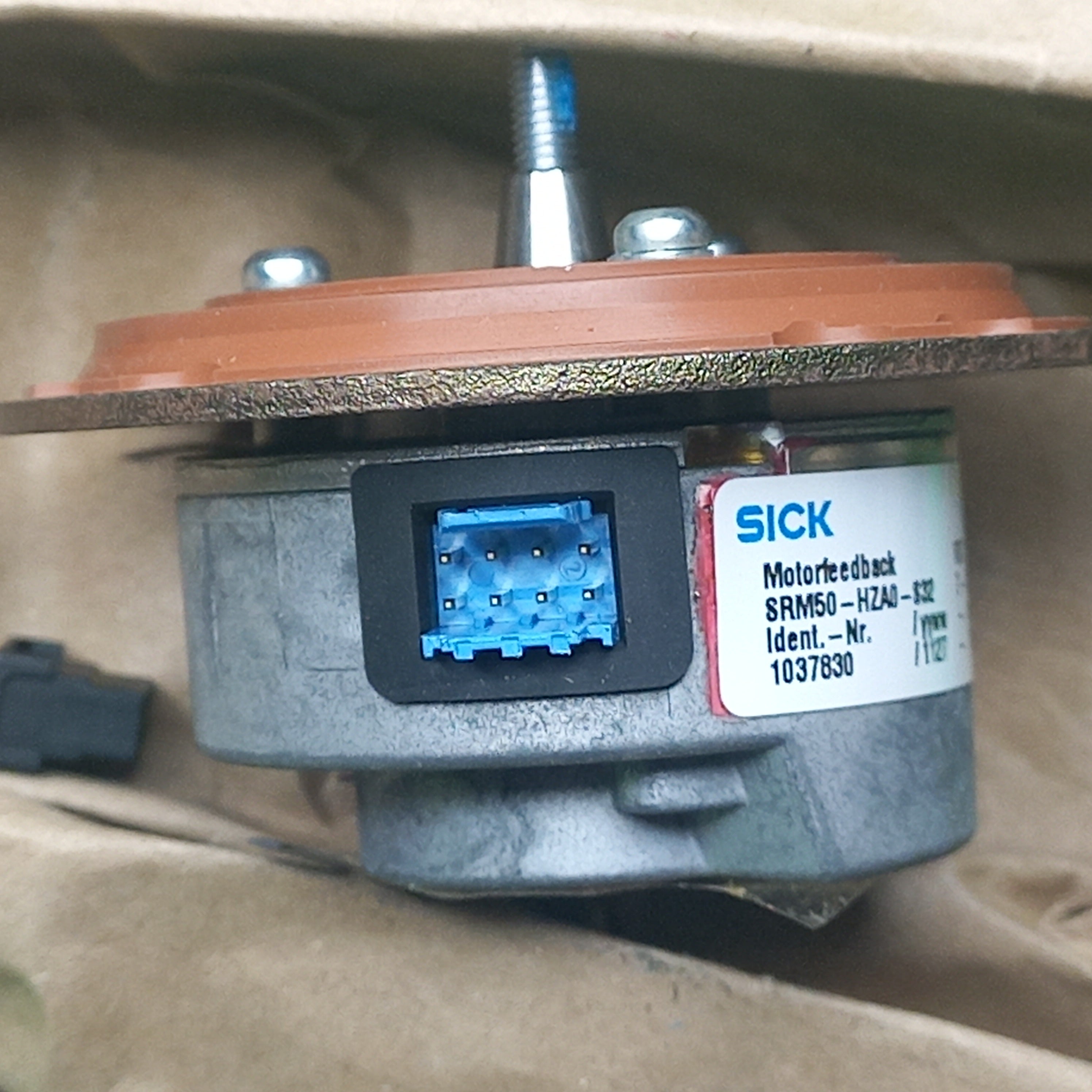 8 PIn Male connector hiperface on SRM50 encoder OPEN Pins Visible