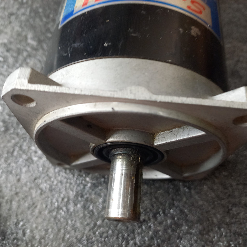 Flange and shaft of Sanyo U835T082 Super U DC servo Motor, 350W,