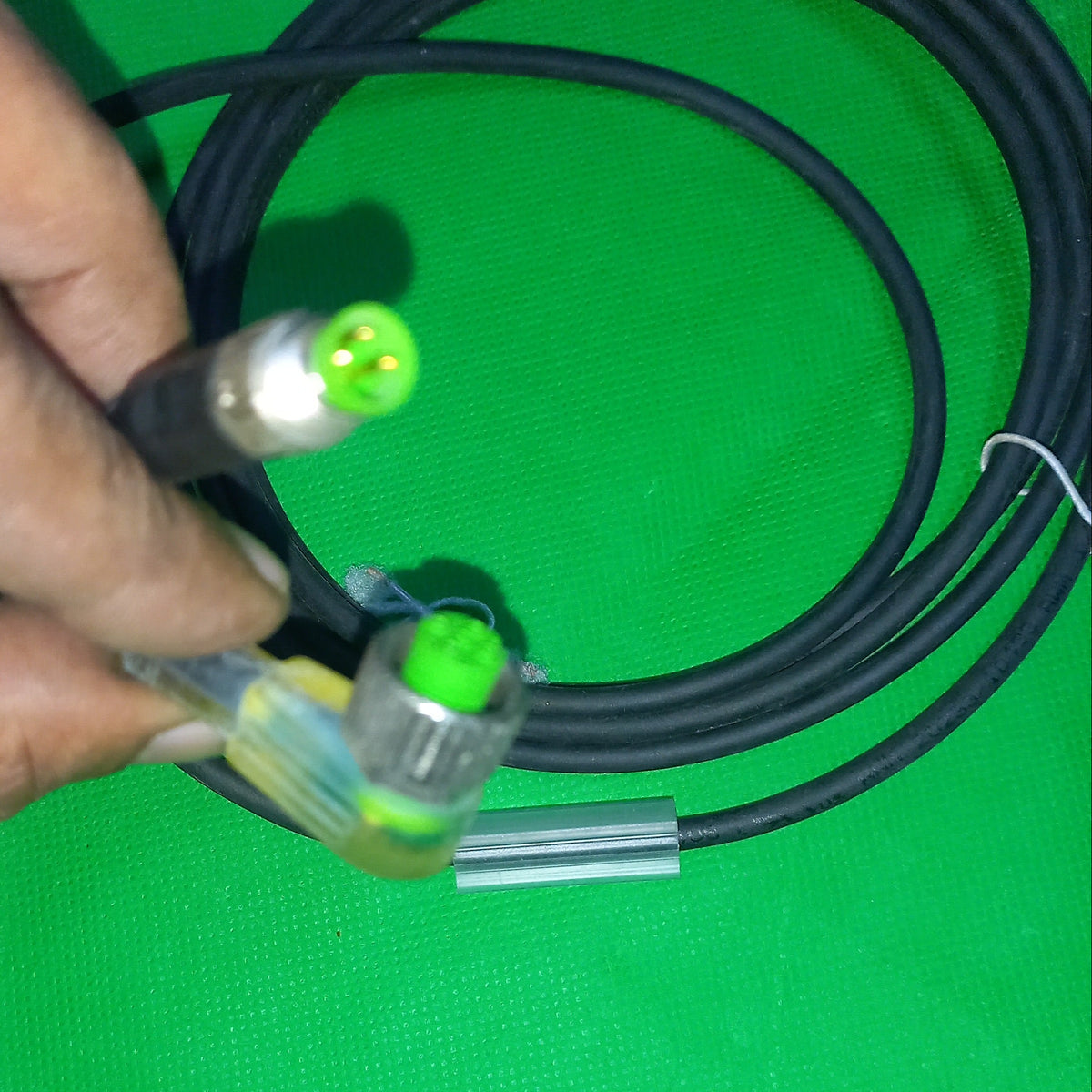 Sensor Cable Led Indicator M12 Female to M8 3 Pin Male Cable : Straight Male M8 - Angled M12 - 5 Pin