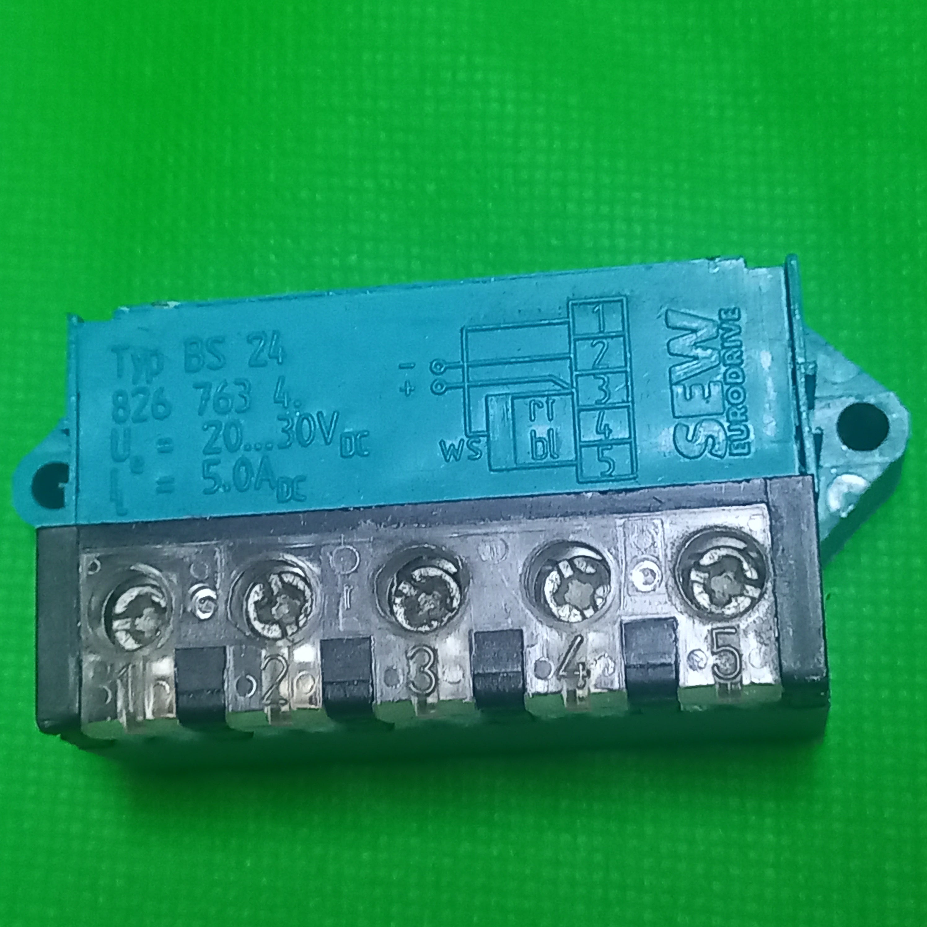 Sew Eurodrive BS24  826 763 4 Aqua Brake Rectifier Ue= 20..30V DC Il= 5A DC