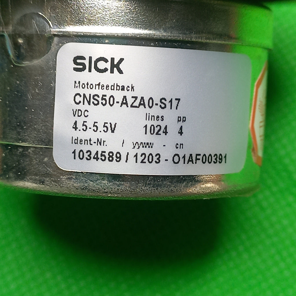 Specification sticker   Motor feedback 103 4 598 CNS50-AZA0-S17 lines=1024 4pp 