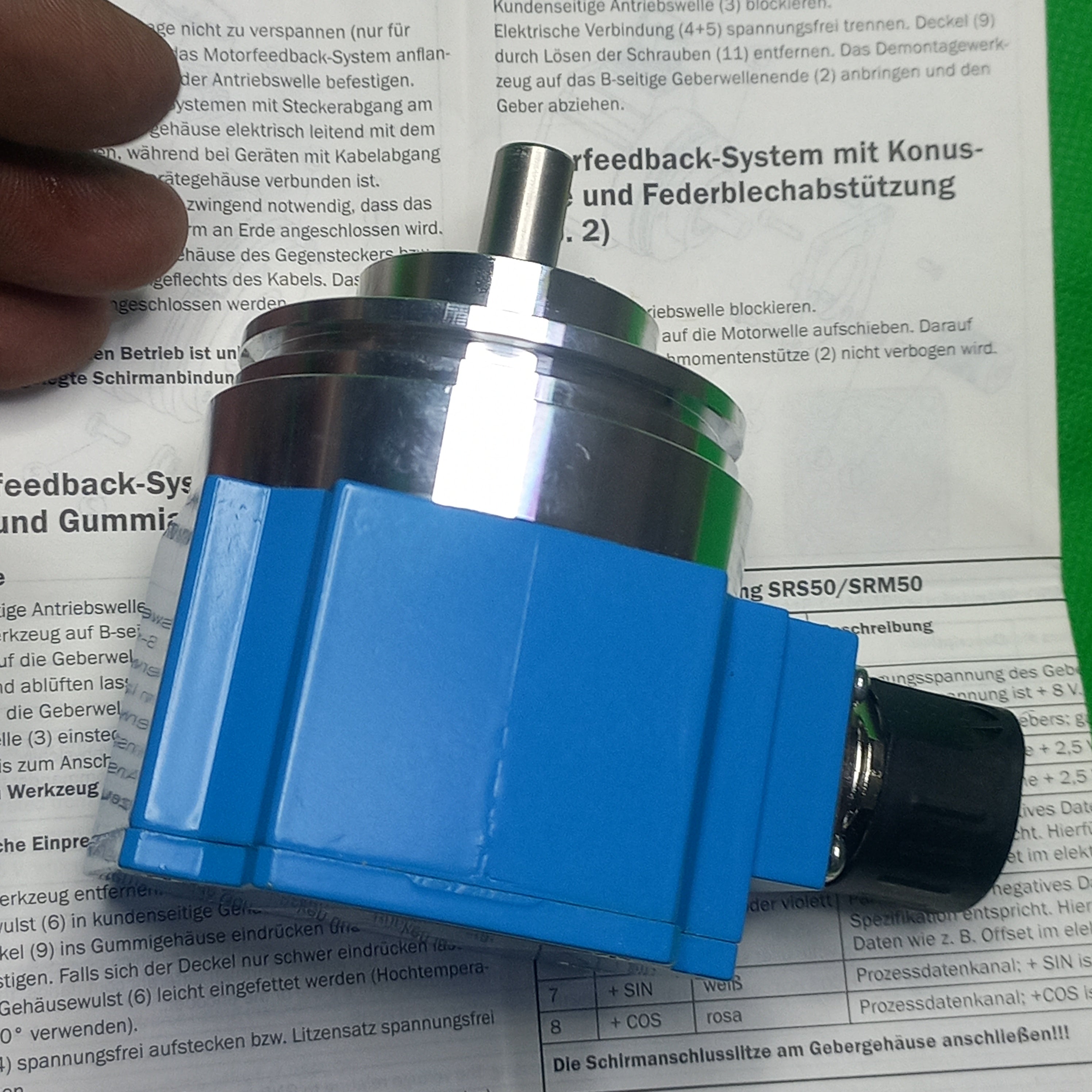 Sick Single Turn HiperFace Motorfeedback SRS50-HWA0-K21, 7-12V, Ident. Nr. 1037091