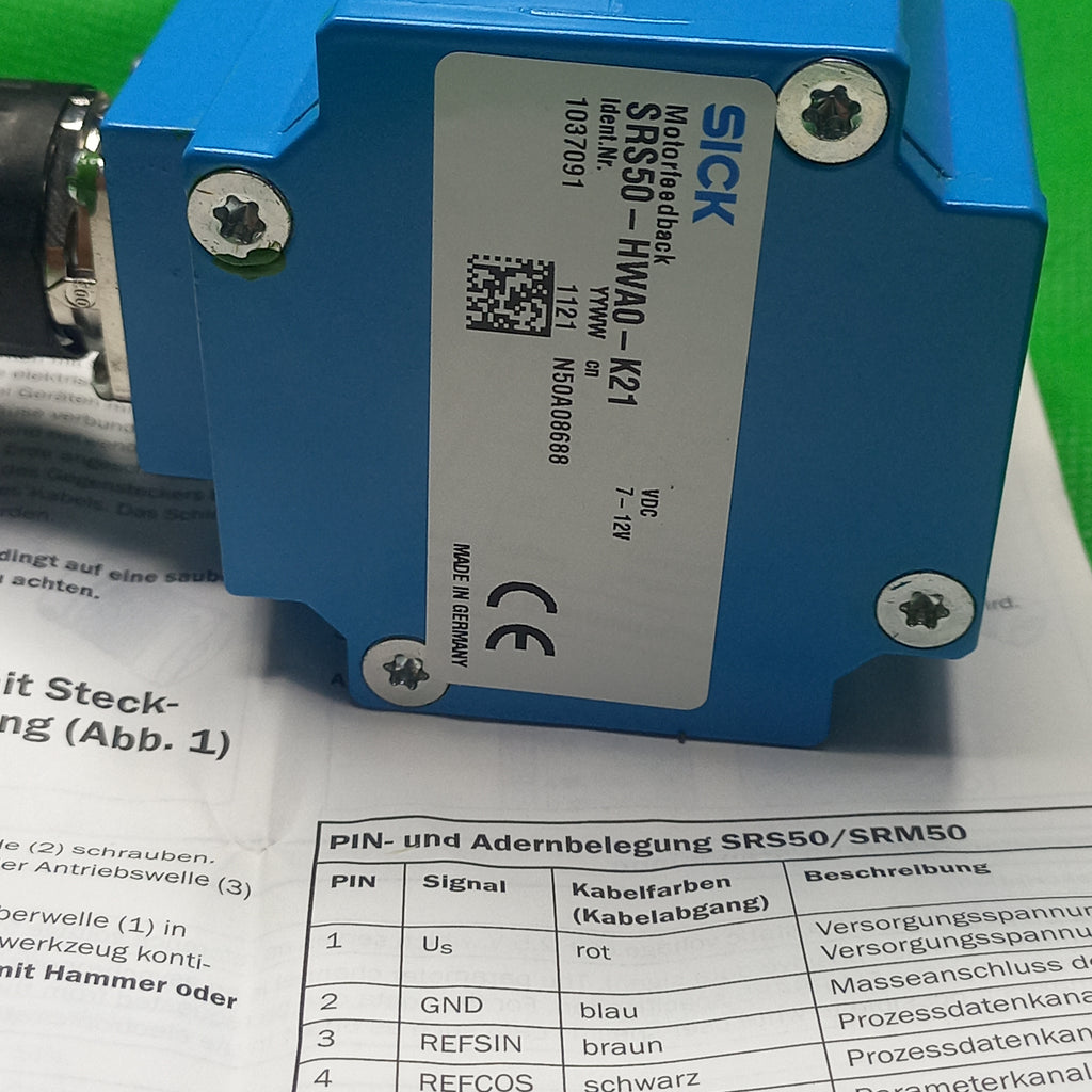 Sick Single Turn HiperFace Motorfeedback SRS50-HWA0-K21, 7-12V, Ident. Nr. 1037091