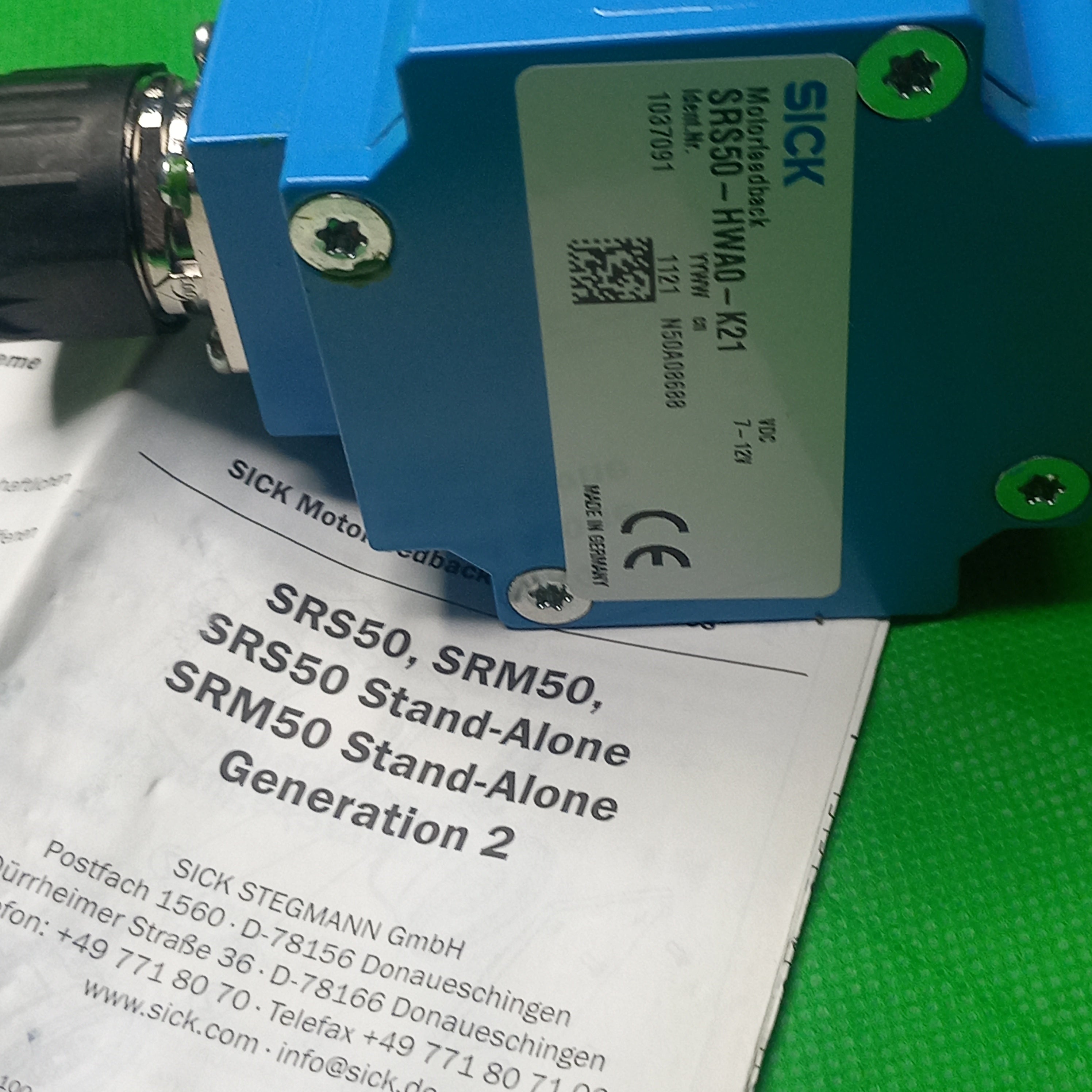 Sick Single Turn HiperFace Motorfeedback SRS50-HWA0-K21, 7-12V, Ident. Nr. 1037091