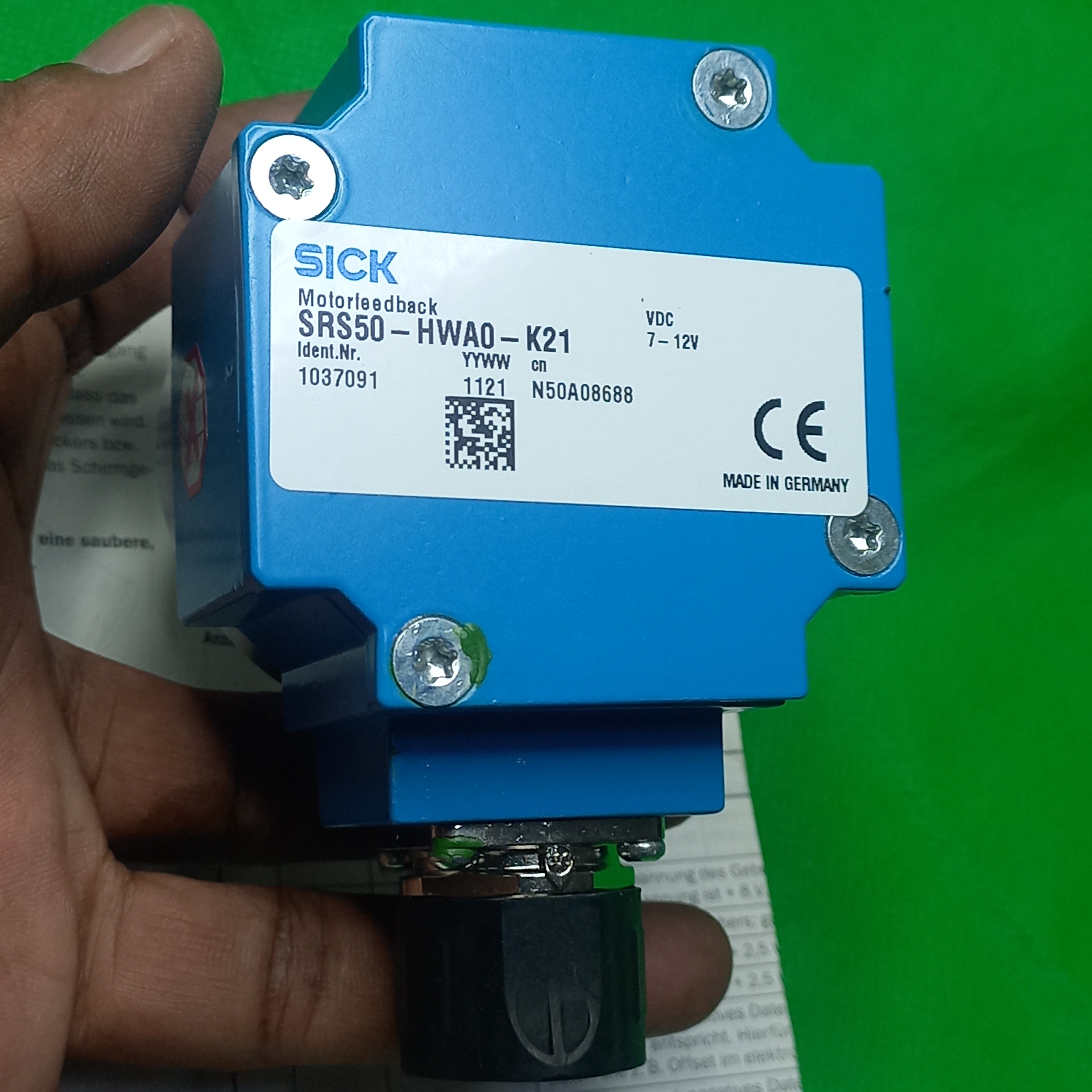 Sick Single Turn HiperFace Motorfeedback SRS50-HWA0-K21, 7-12V, Ident. Nr. 1037091