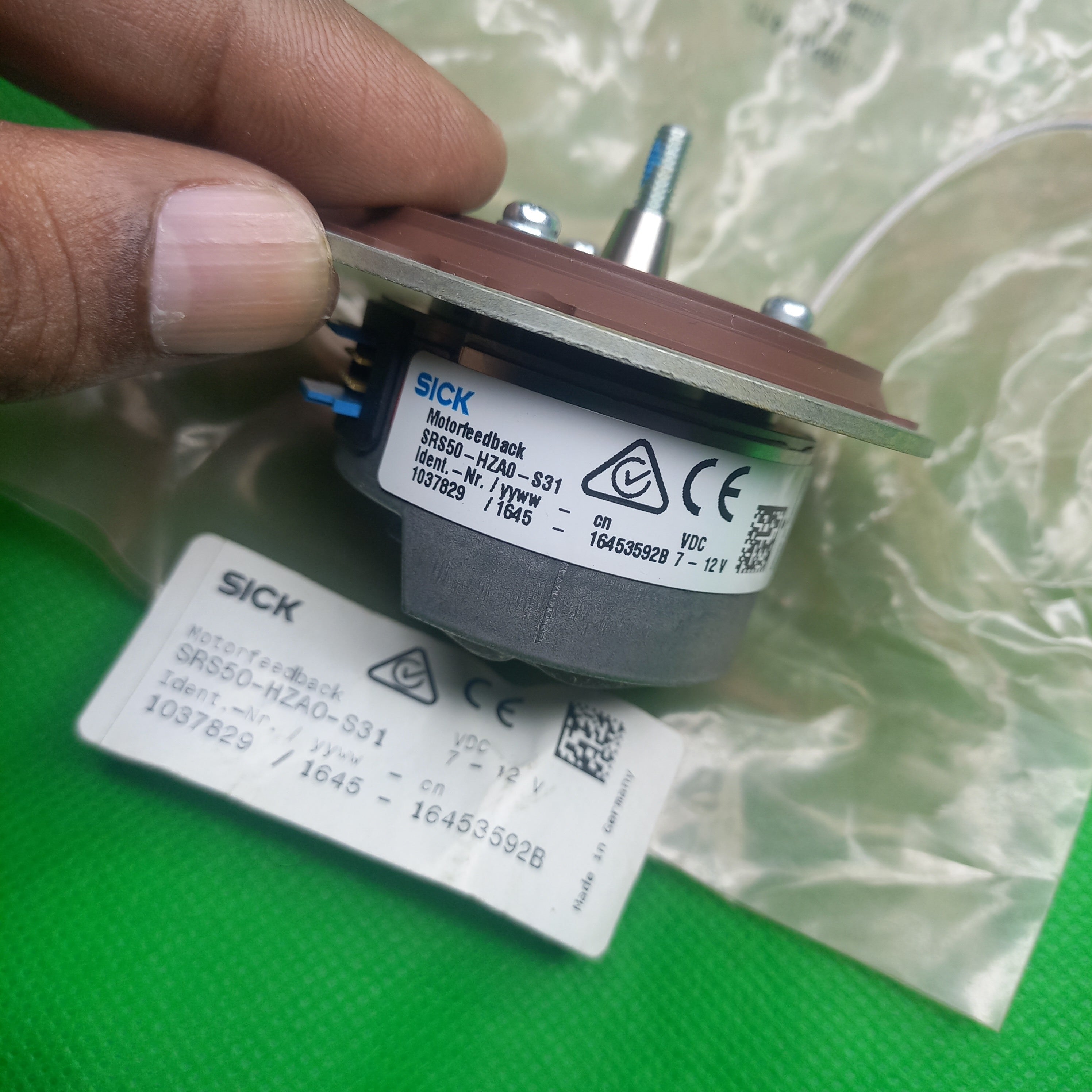 Shaft Taper 1: 3 9 mm long of SRS Sick encoder motorfeedback system