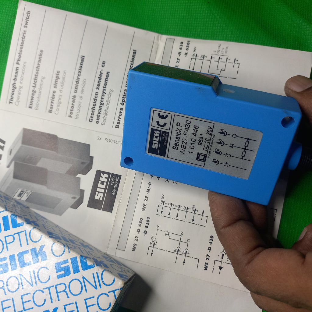 Specification sticker of Sick Sensick P 