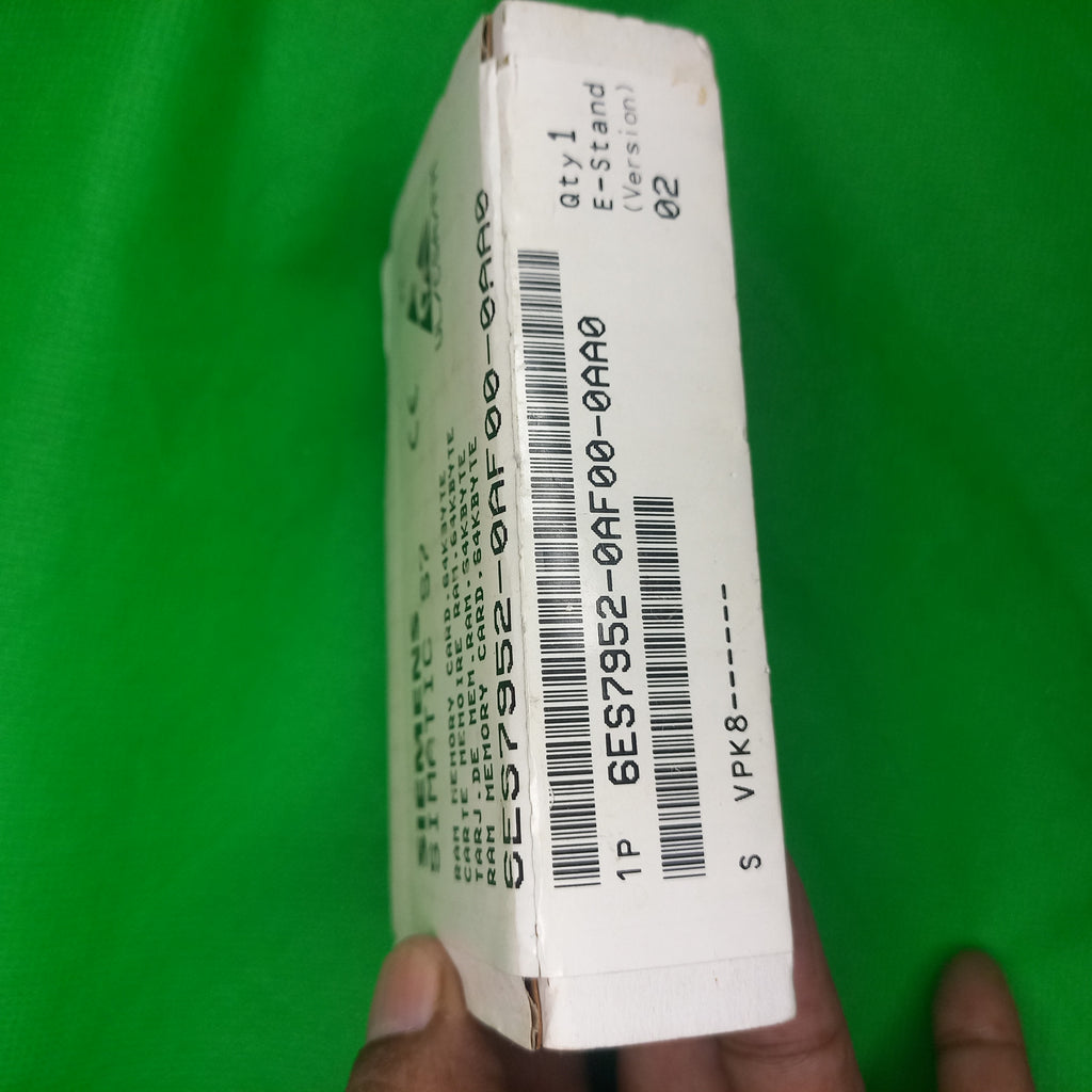 Siemens - 6ES7952-0AF00-0AA0 SIMATIC S7, RAM MEMORY CARD FOR S7-400, LONG DESIGN, 64 KBYTE
Brand: Siemens | MPN: 6ES7952-0AF00-0AA0