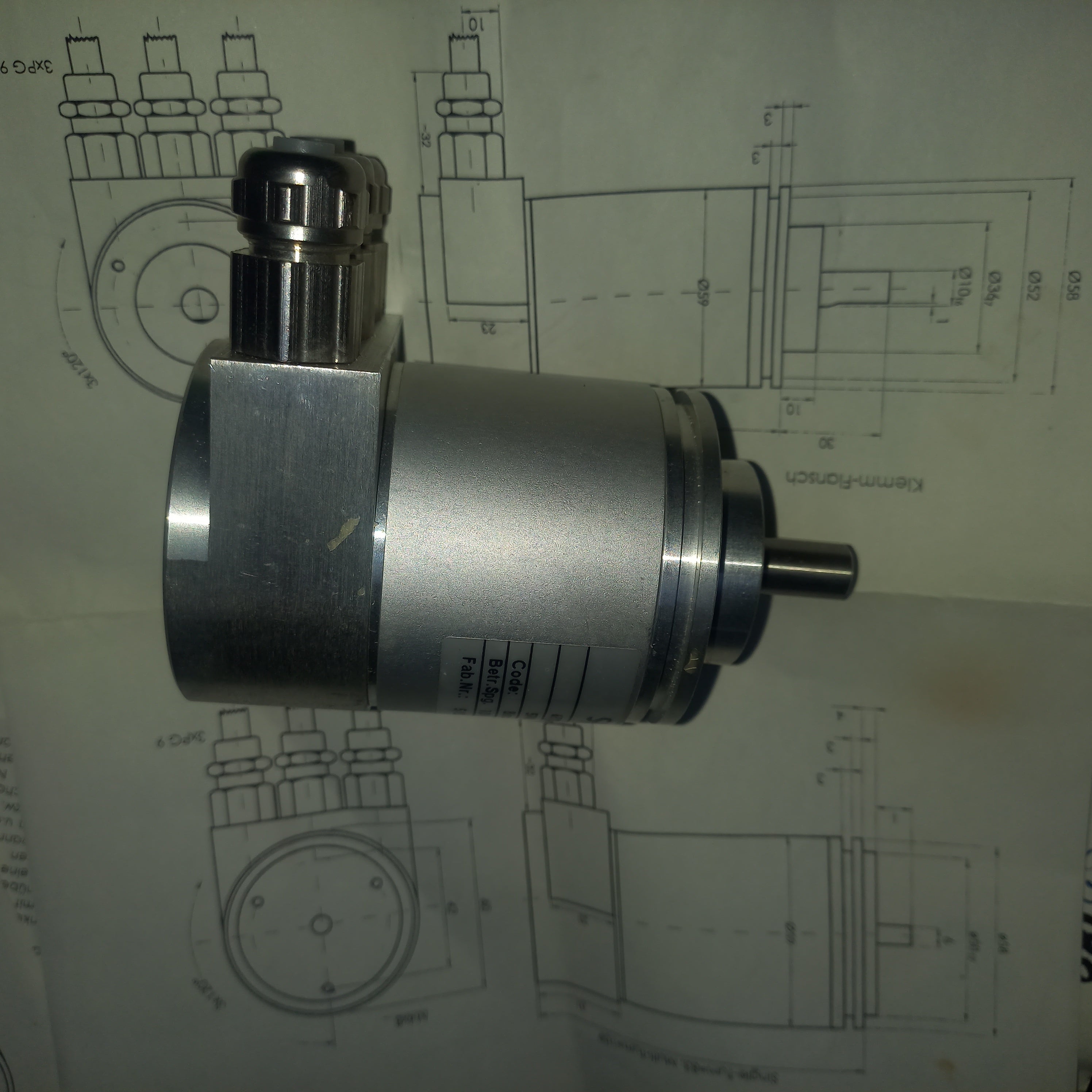 Siemens Absolute ST Encoder 6FX2001-5QP12,10mmshaft, Clamping, 13Bit, Binary Profibus