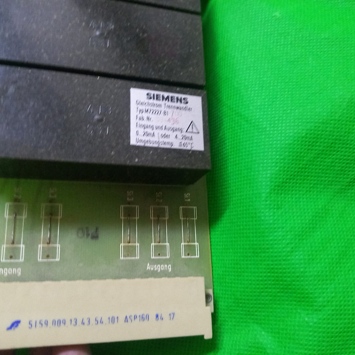 Siemens Gleichstrom Trennwandler |  Typ M72227-B1  | M72227B1  | M72227- 