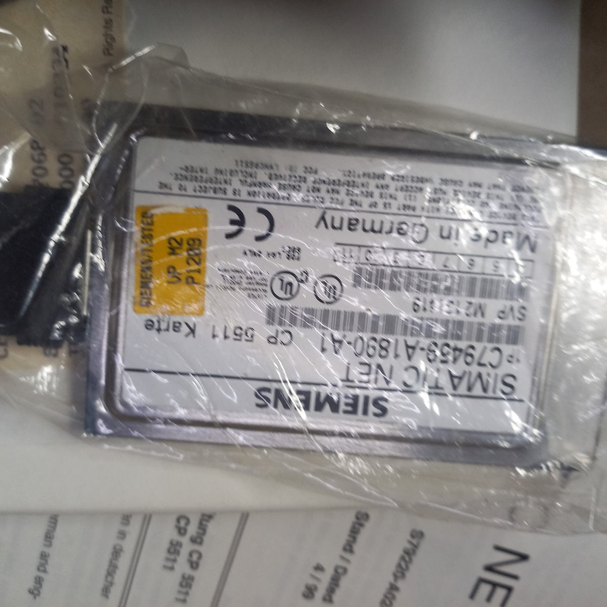 PC card for Siemens Simatic NET; CP 5511, 6GK1551-1AA00- HW Adapter, Karte adn the Driver Disk
