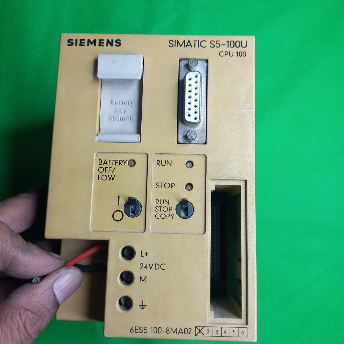 Simatic S5-100U Cpu 100 Siemens Simatic S5; 6E5 100-8MA02; Input 24V DC 1A
