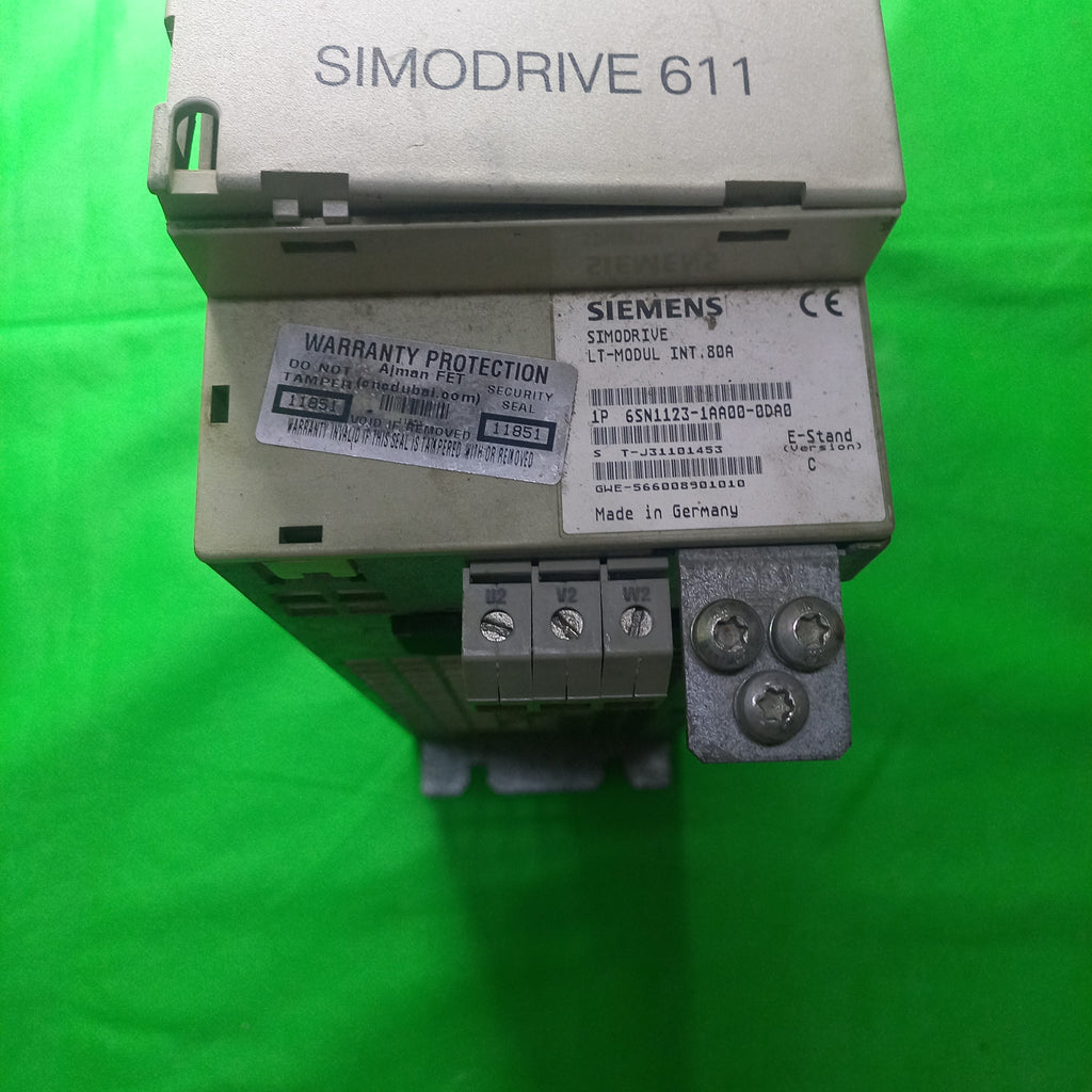 Motor connector and earthing point 6SN1123-1AA00-0DA0 SIMODRIVE 611 Power module, 1-axis, 80 A Ver. C
