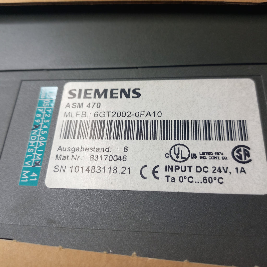 Siemens ASM470; 6GT2 002-0FA10, Mat. Nr. 83170046