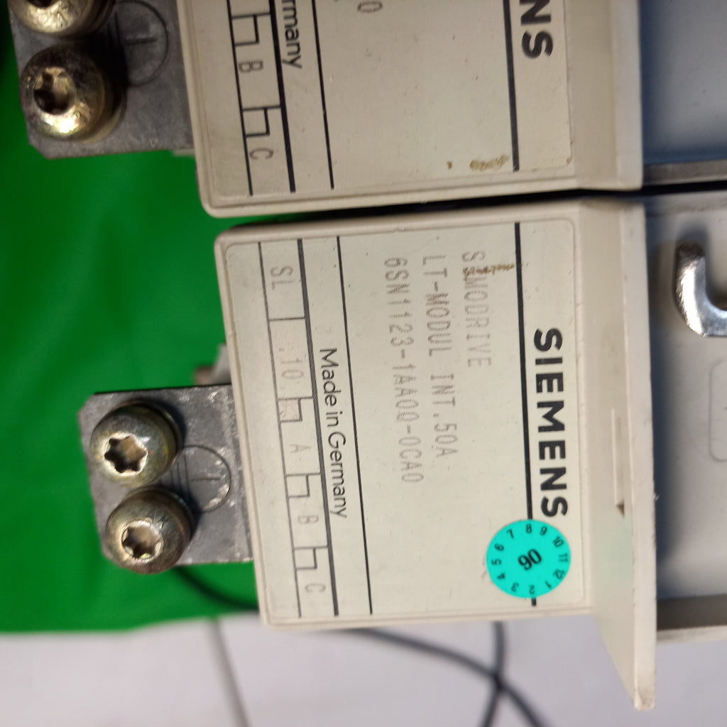 sPECIFICATION STICKER 6SN1123-1AA00-0CA0 | SIMODRIVE 611 power module, 1-axis, 50 A 