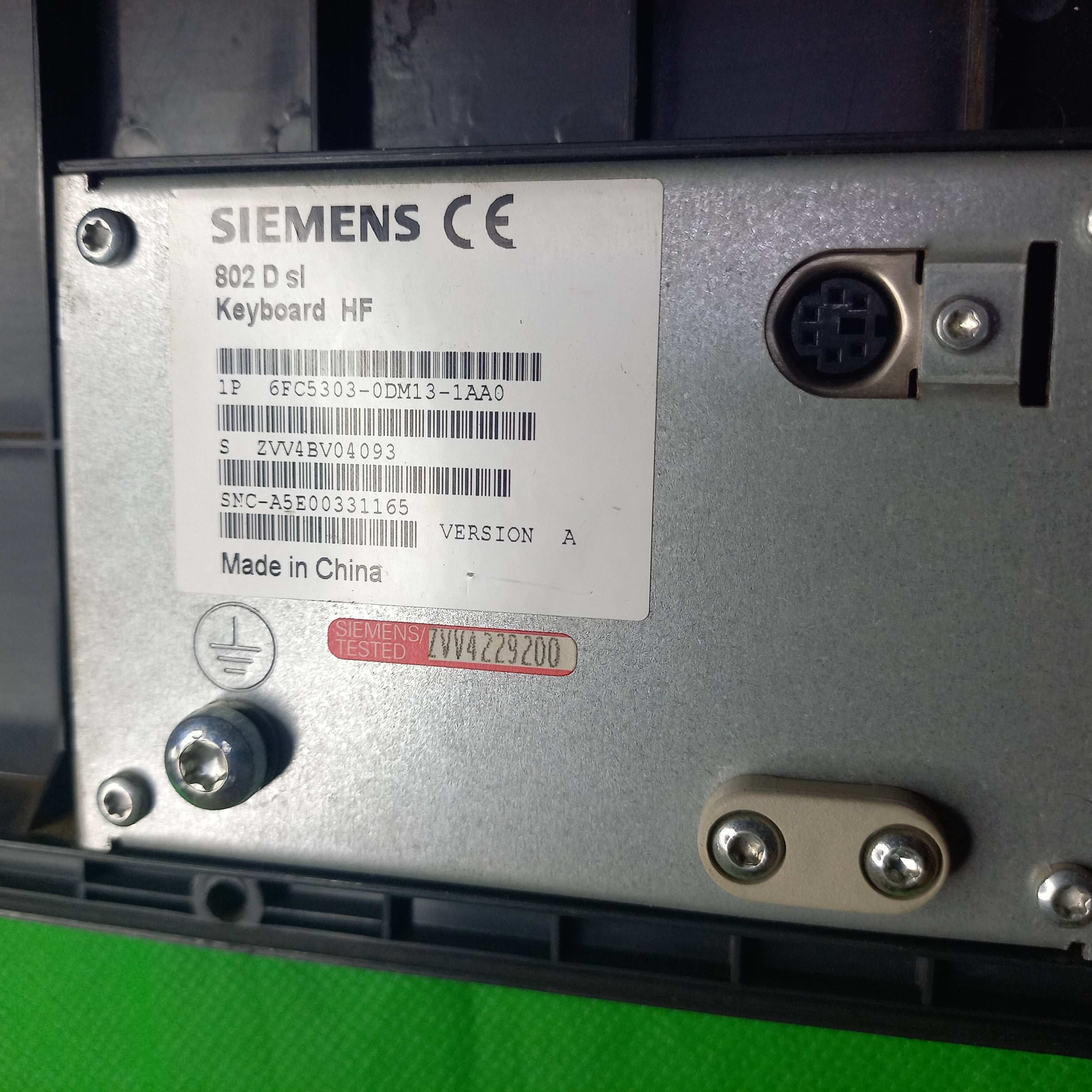 Keyboard for cnc sinummerik specification sticker and connecctor 6FC5303-0DM13-1AA0