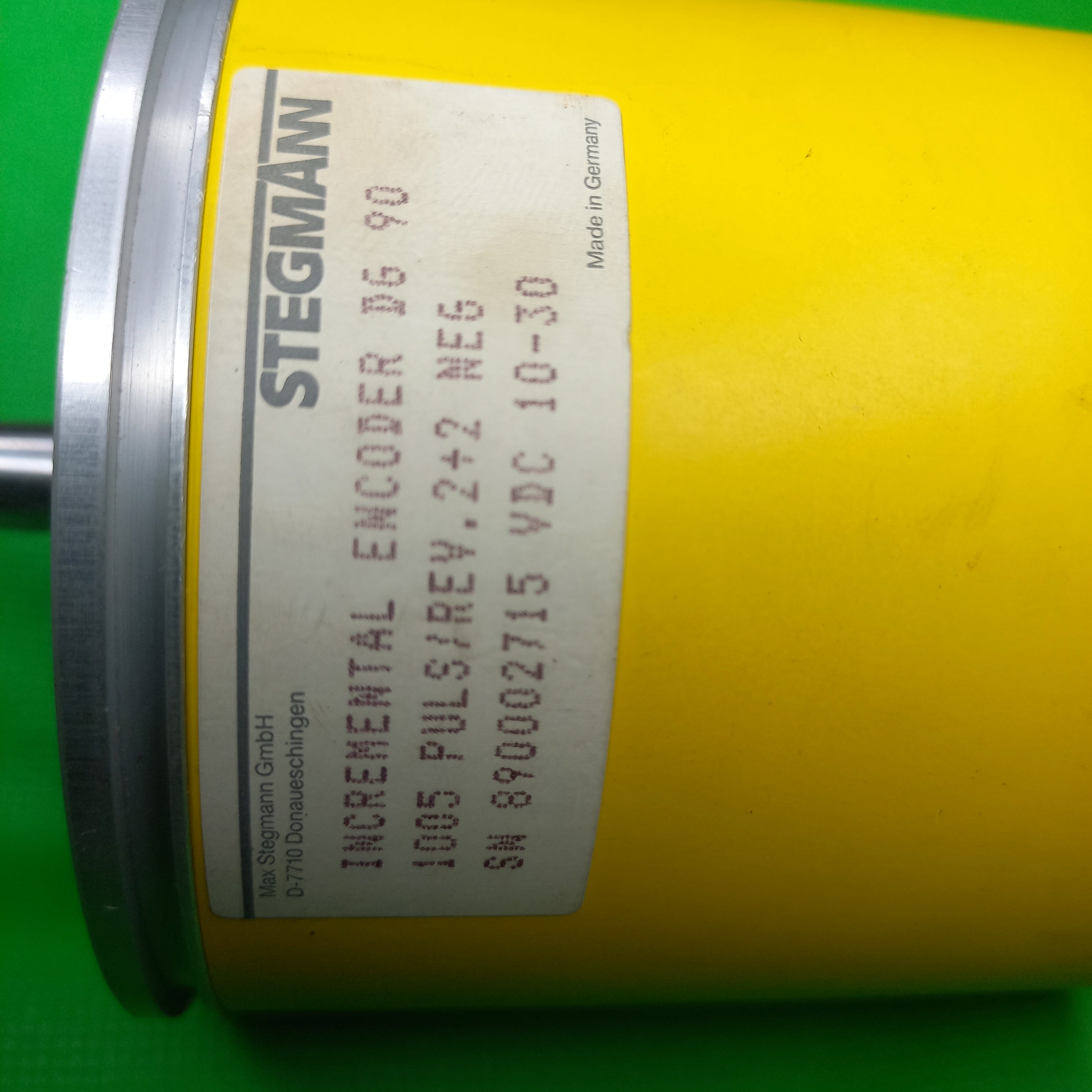 Specification sticker of DG 90 | DG 9O |Stegmann 90mm OD 