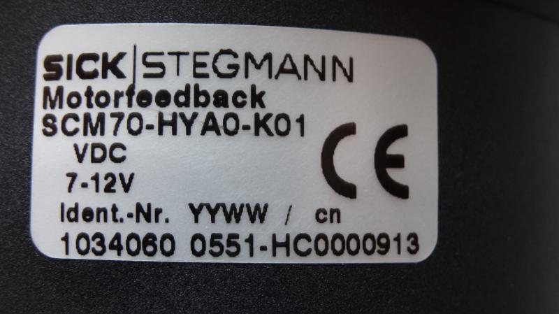 Stegmann SCM70-HYA0-K01, 1034060, SCM70HYA0K01 SINCOS Multi Turn Hiperface Encoder