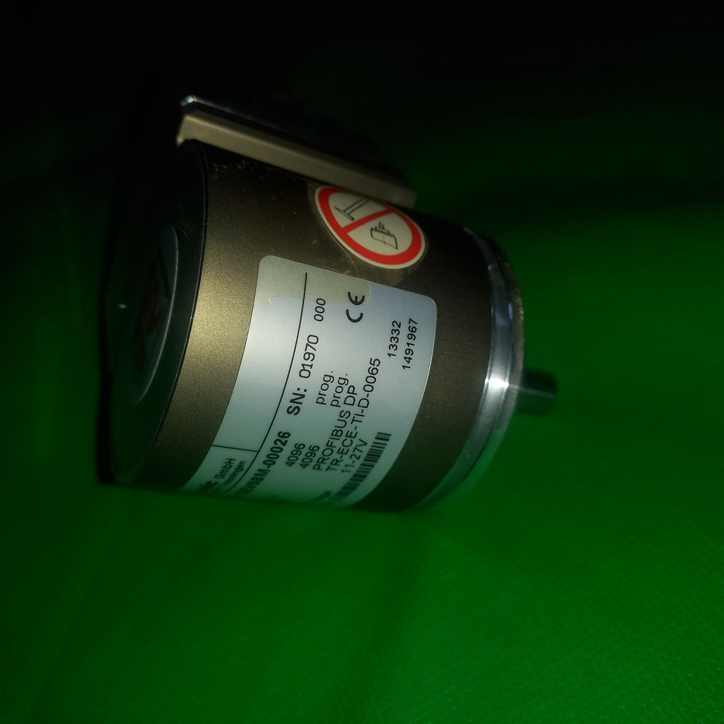 جهاز تشفير دوراني متعدد الدورات TR Electronic CEV58M Profibus DP طراز CEV58M-00026 بدقة 12 بت × 12 بت قابل للبرمجة