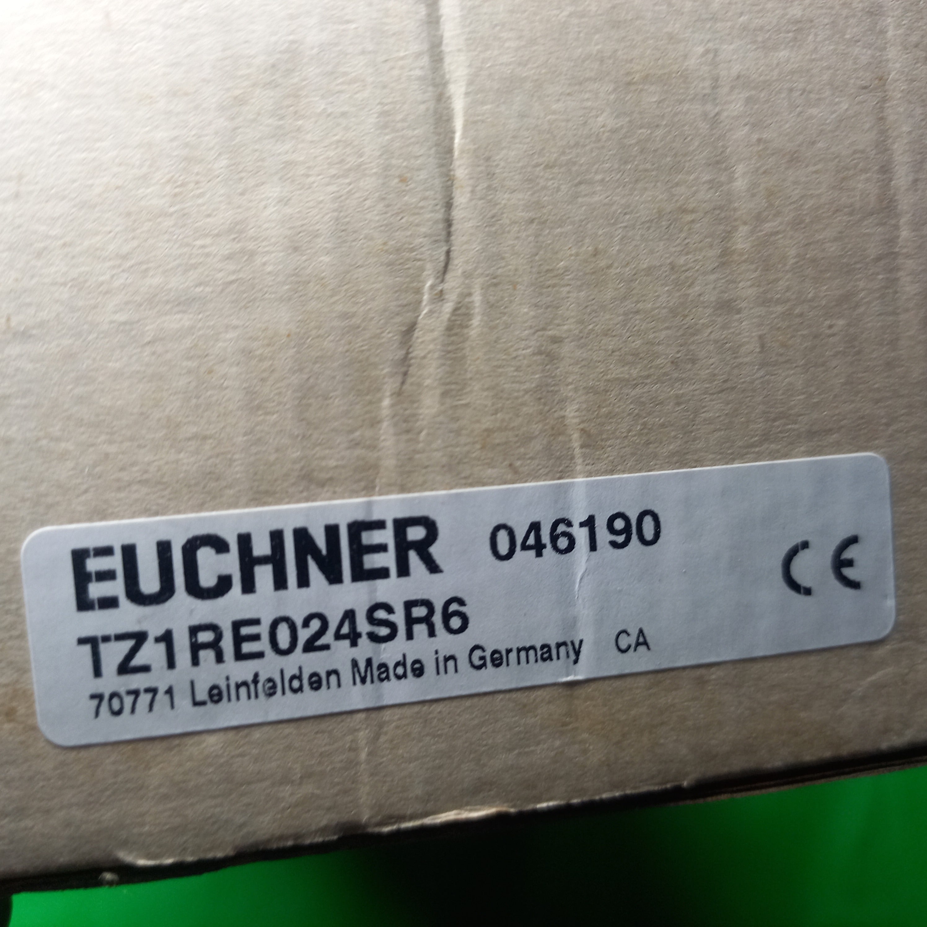 Specification sticker on the Box of TZ1RE024SR6(Orderno.046190 made in USA