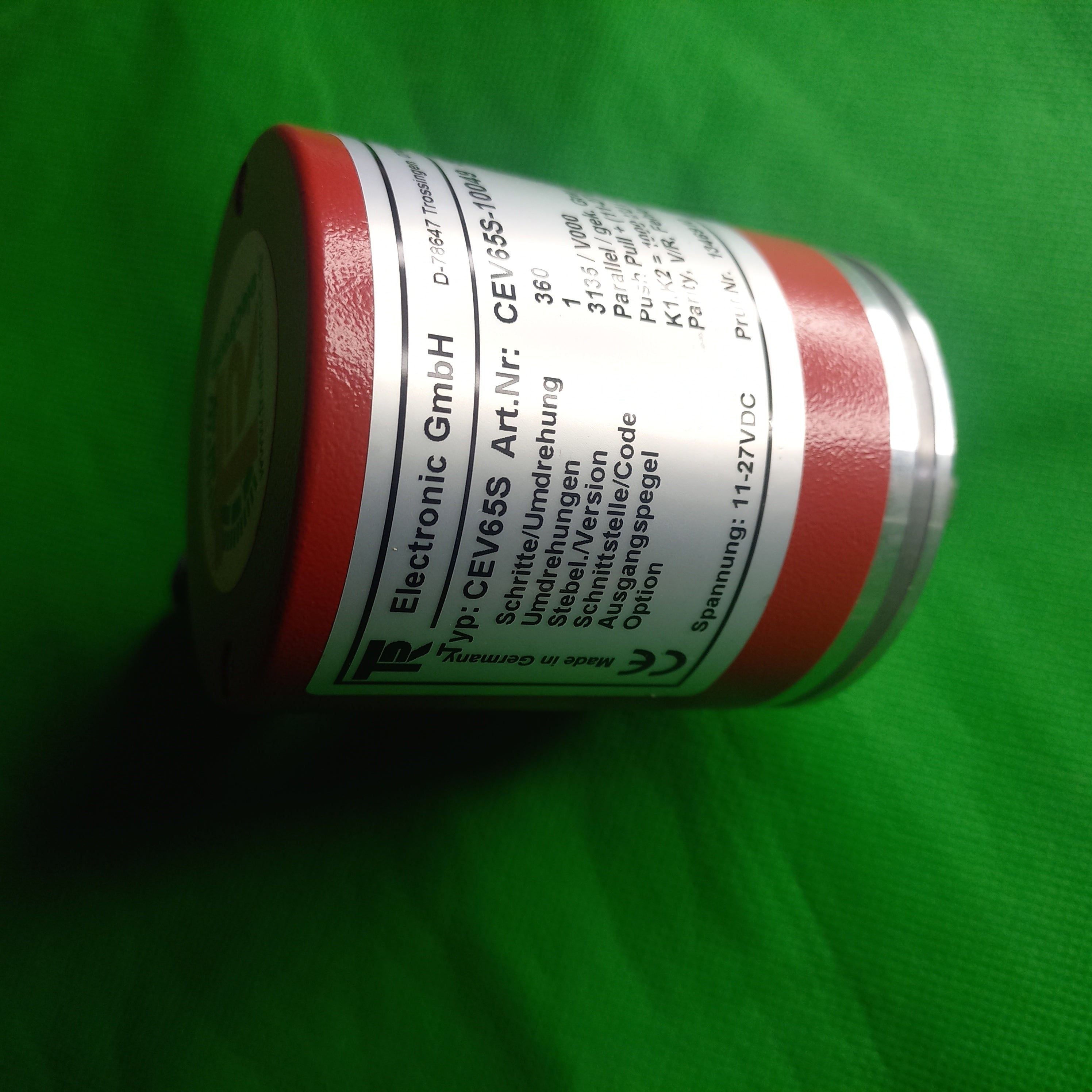 T&R Absolute Single Turn CEV65S-10049, Parallel / gek.Gray, 360Steps