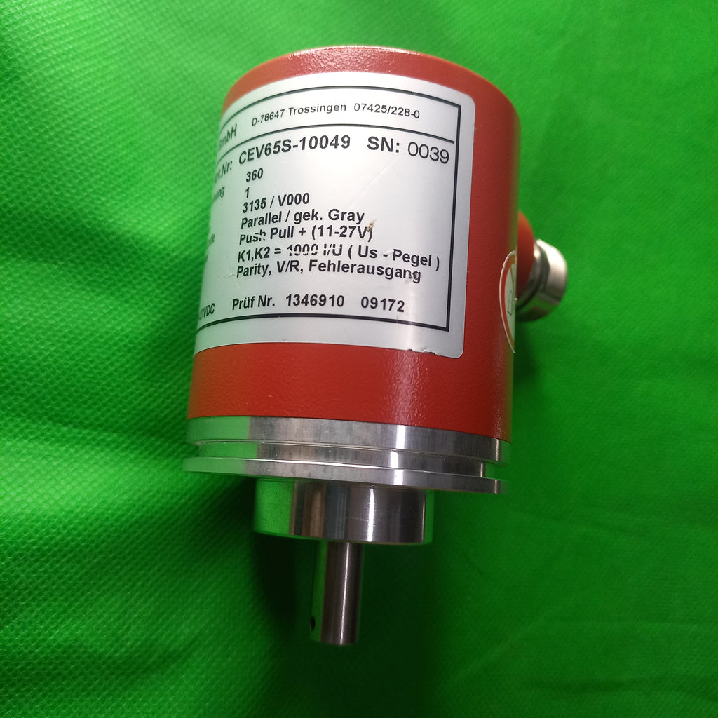 T&R Absolute Single Turn CEV65S-10049, Parallel / gek.Gray, 360Steps