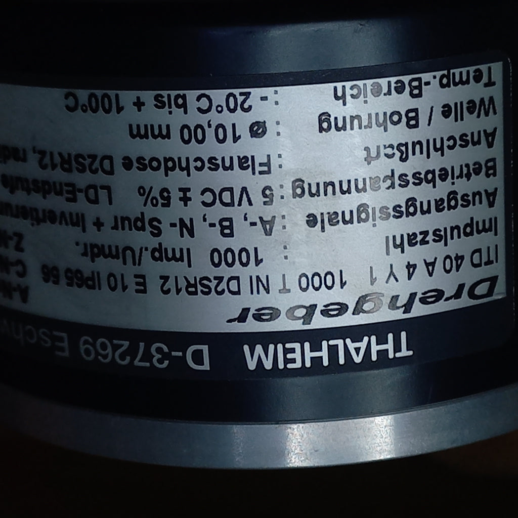 Baumer  ITD40A4 Y 1 1000 ITD40A4Y11000TNID2SR12E10IP66 1000 Pulse 5 VDC / TTL level, linedriver