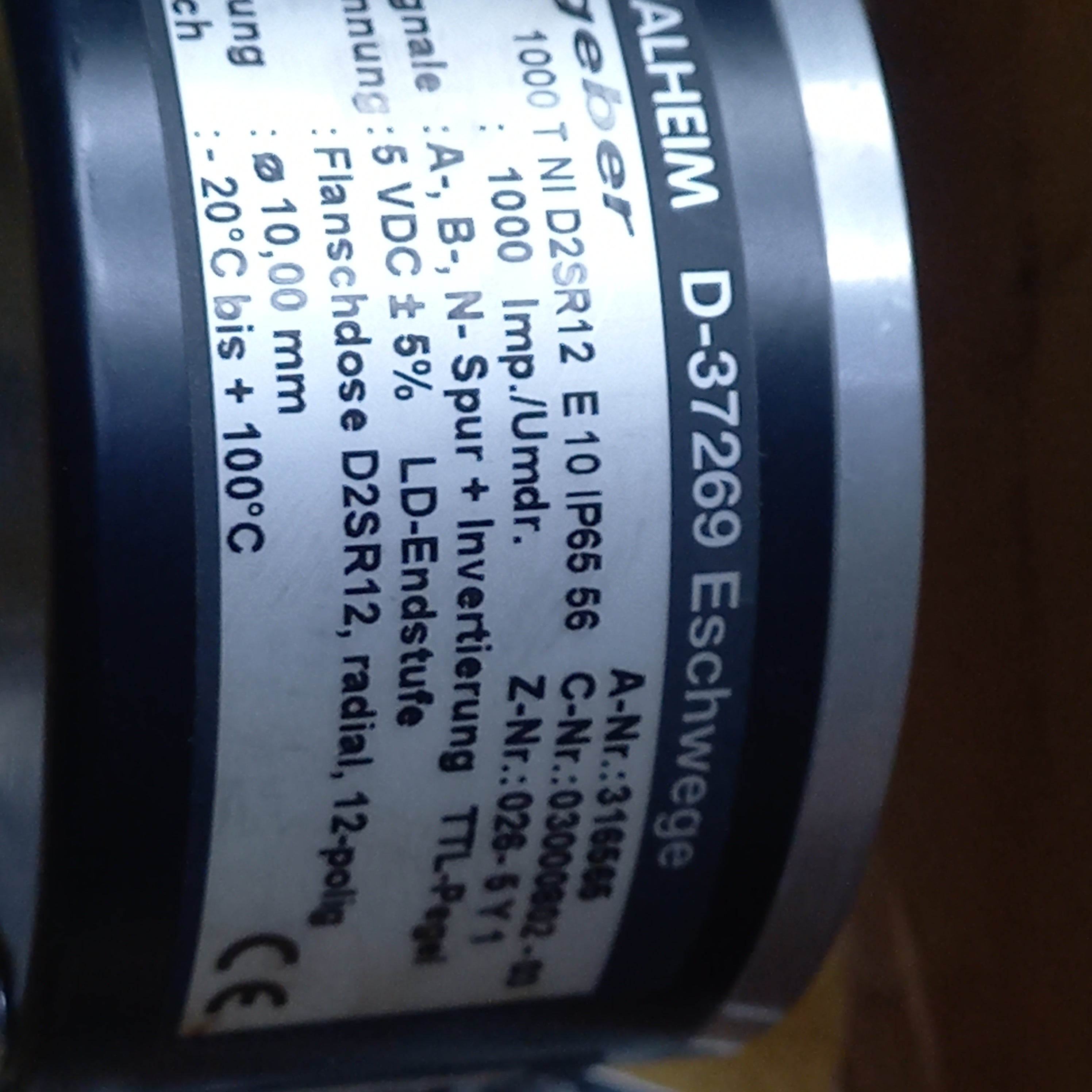 Baumer  ITD40A4 Y 1 1000 ITD40A4Y11000TNID2SR12E10IP66 1000 Pulse 5 VDC / TTL level, linedriver