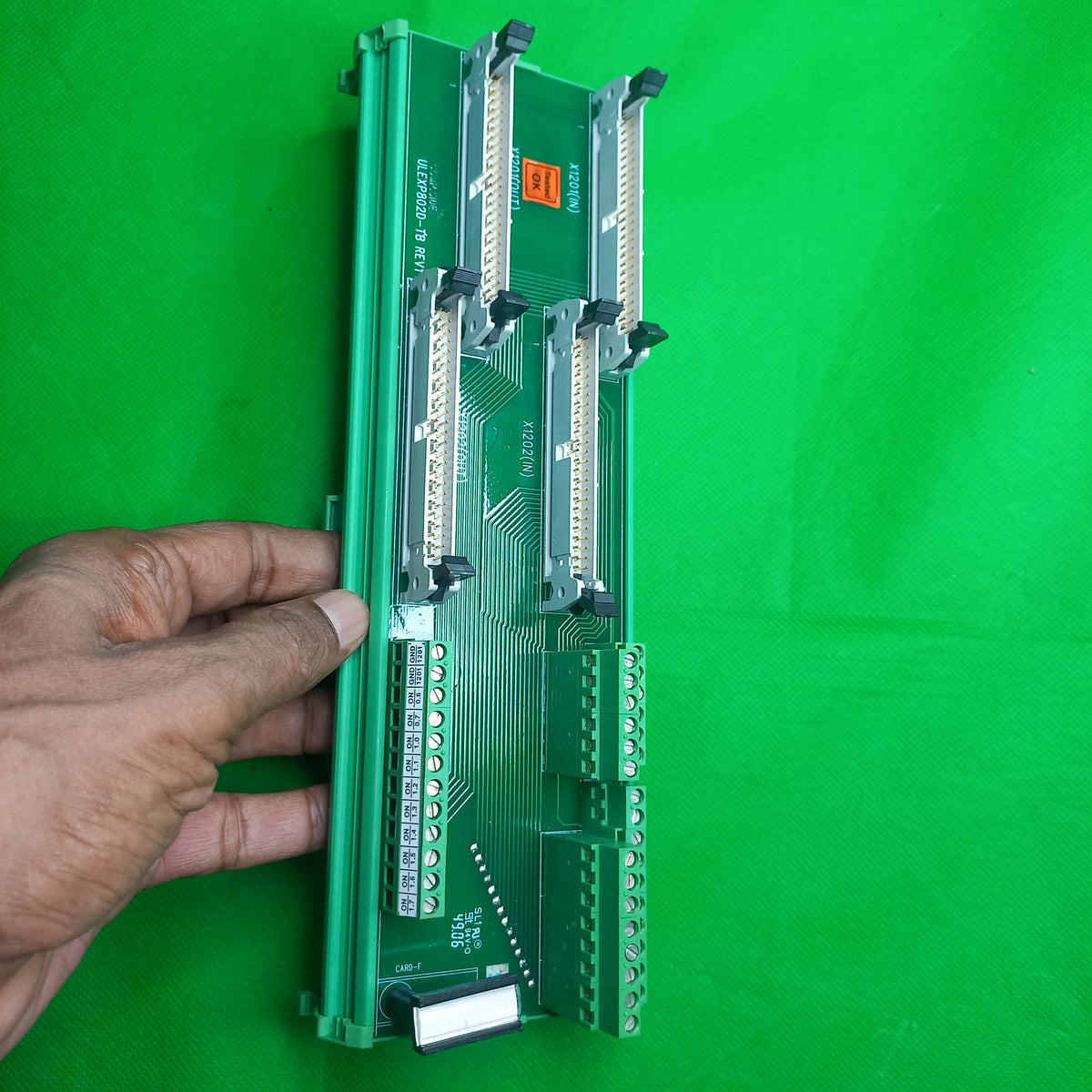 802d Siemens, input output wiring module ULEXP802D-TB Sinumerik PP72/48 Wiring Module Ribbon Cable to Terminal Module