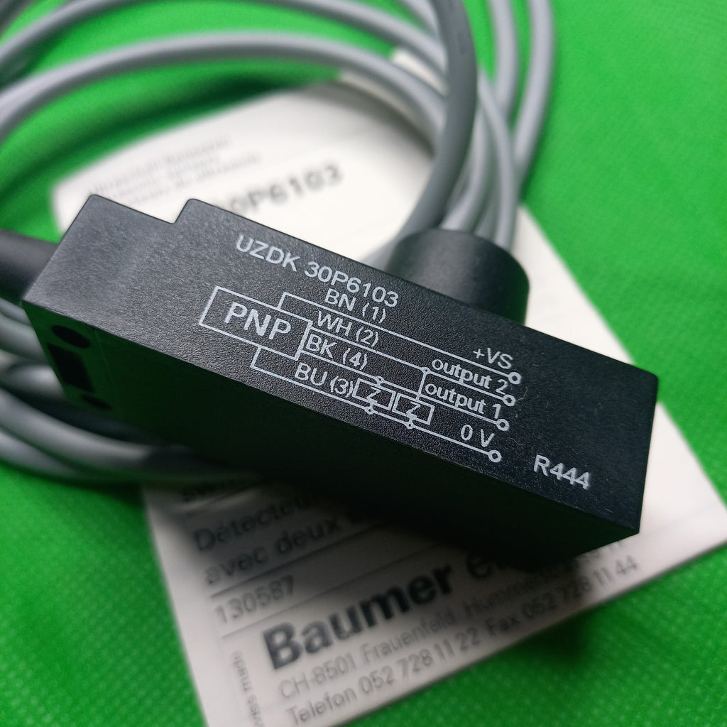 Specificattion sticker of Ultrasonic Sensor UZDK 30P6103 | 10130587