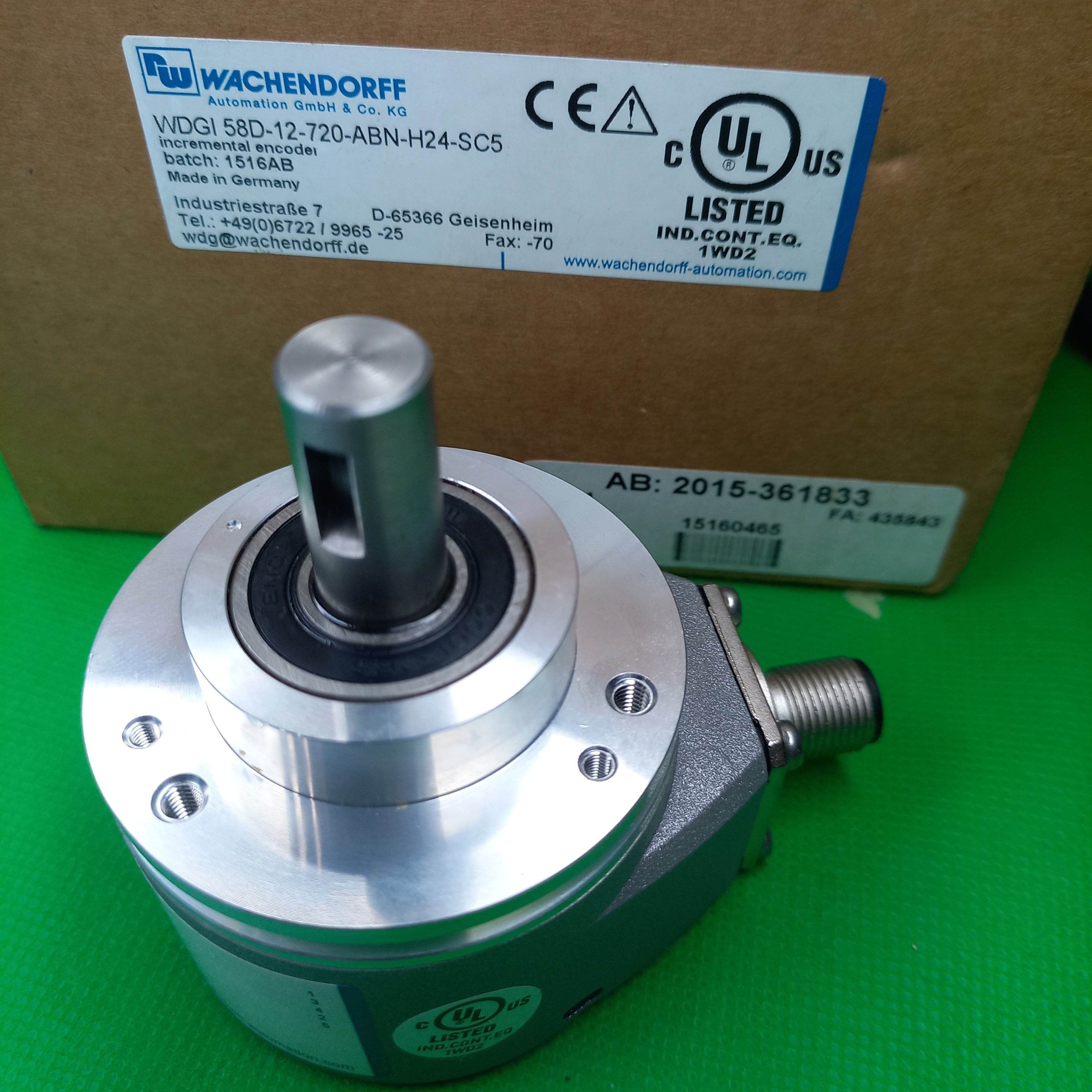 Wachendorff Encoder WDGI 58D | WDGI-58D-12-720-ABN-H24-SC5