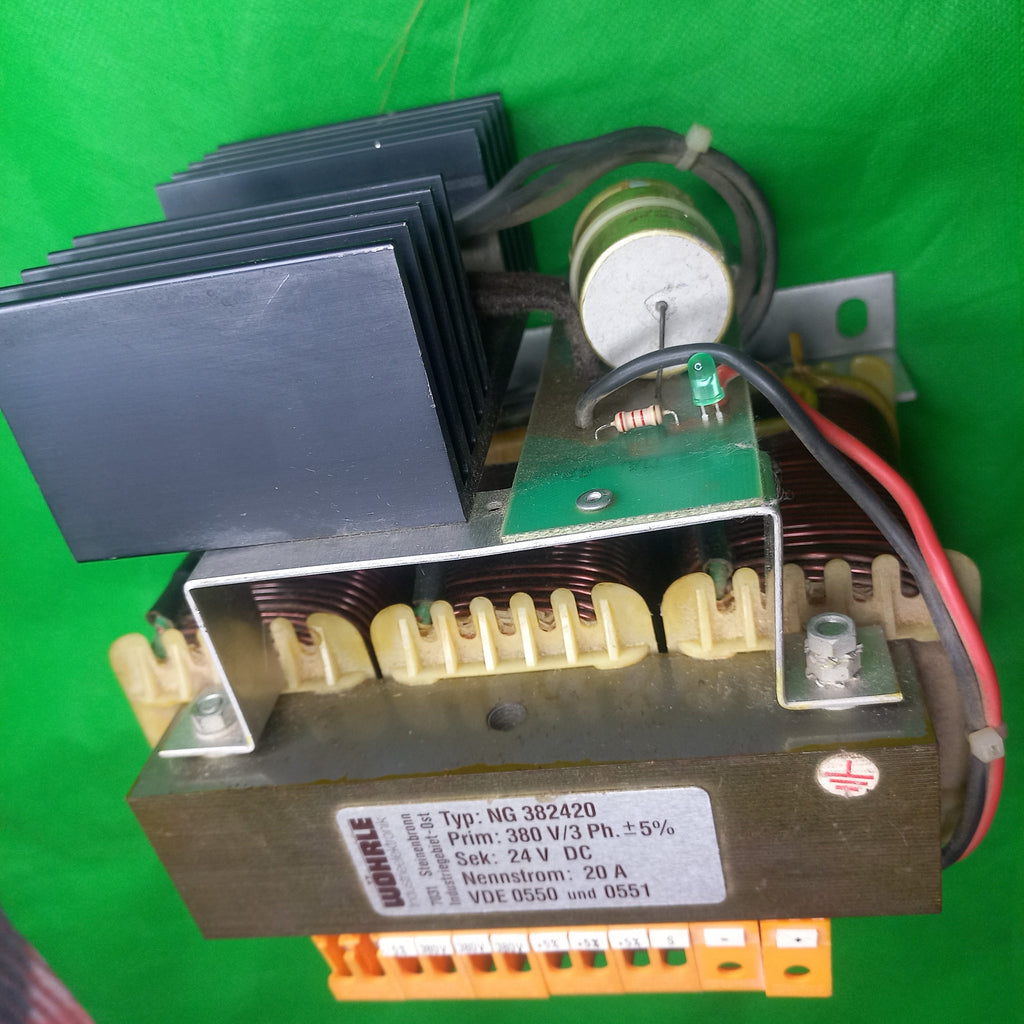 Wohrle Industrieelektronik 
Typ: NG382420
Prim: 380V/3Ph.  +/- 5% 