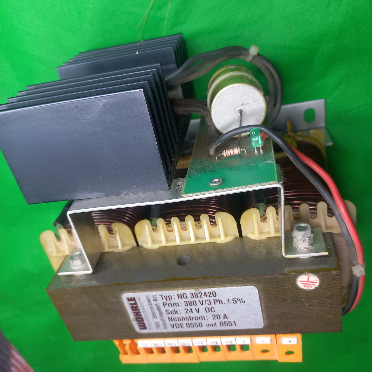 Wohrle Industrieelektronik 
Typ: NG382420
Prim: 380V/3Ph.  +/- 5% 