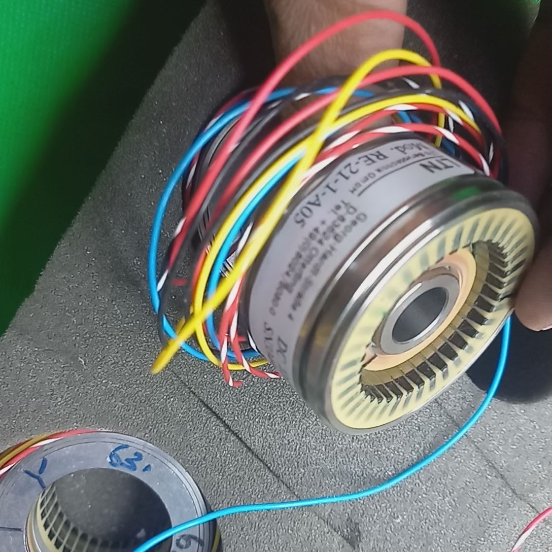 Video RESOLVER, 17 MM HOLLOW SHAFT, 1 POLE PAIR, 7 VRMS, 56-70 MA, 5-7 KHZ, 20000 RPM MAX, -55 TO +155 DEGREE C