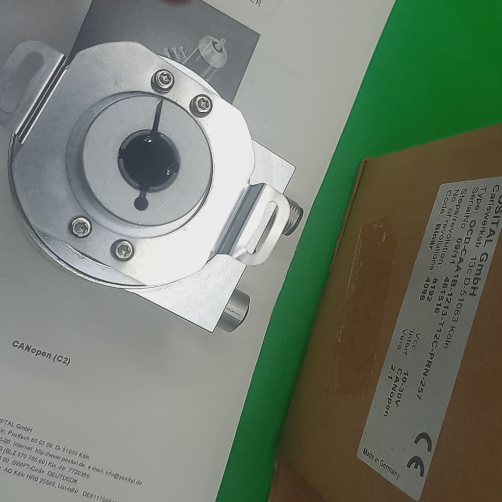 Posital Absolute Encoder OCD-CAA1B-1213 Hollow 12mm, 4096STx8192MT, Multiturn OCDCAA1B1213