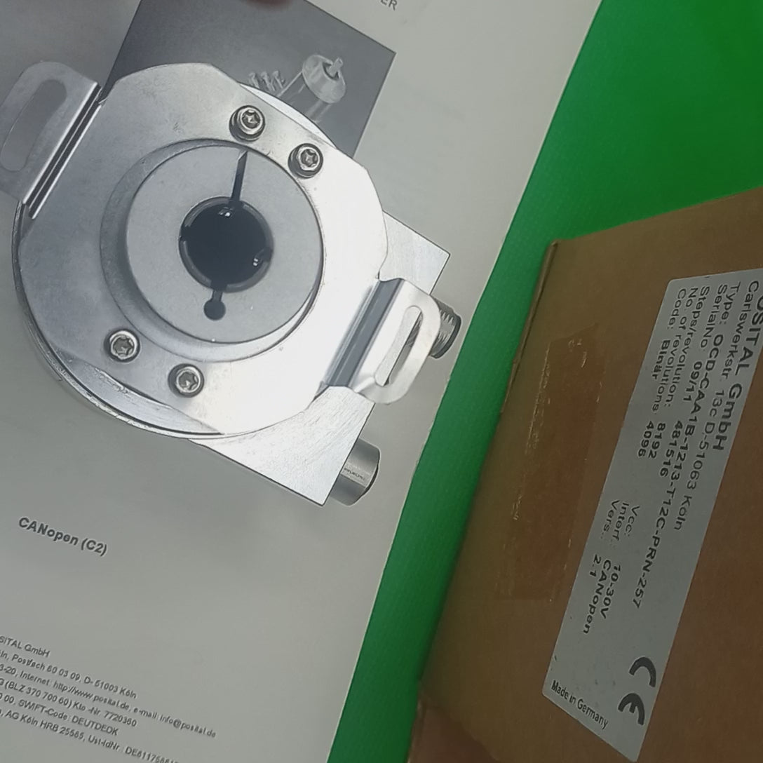 Posital Absolute Encoder OCD-CAA1B-1213 Hollow 12mm, 4096STx8192MT, Multiturn OCDCAA1B1213