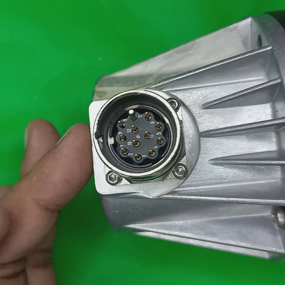 Video featuring dimension and mounting dettails specifiation sticker connector for ROD429 Rexroth Heidenhain motor encoder