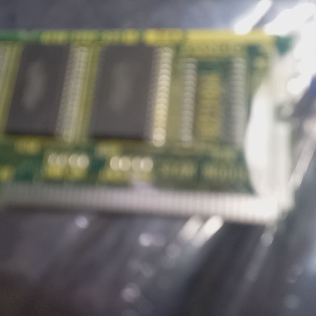 vIDEO and close up of Fanuc SRAM Module ;A20B-2902-0351/01A, A350-2902-T354/01