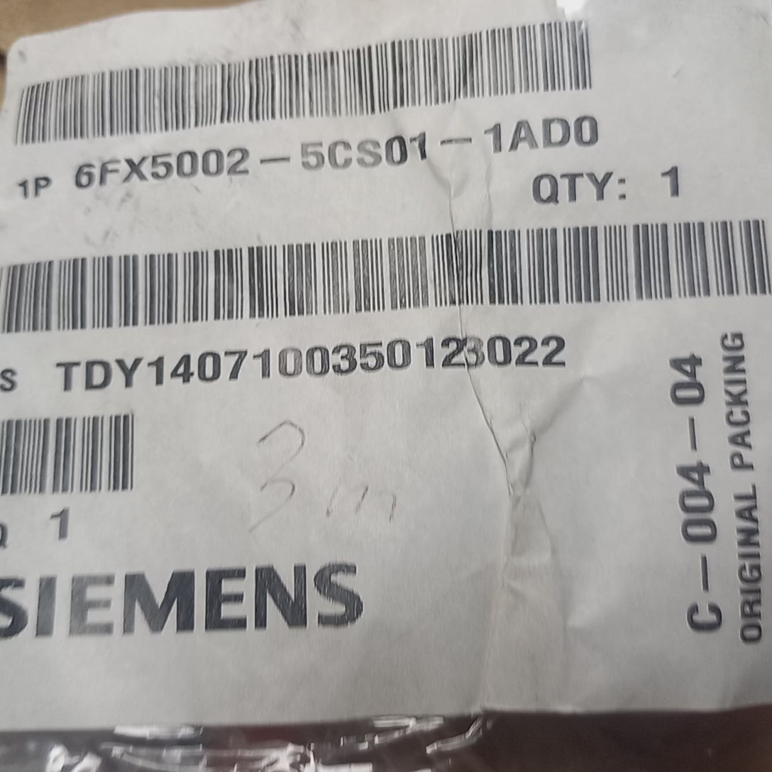 video showing power cable 6FX5002-5CS01-1AD0
