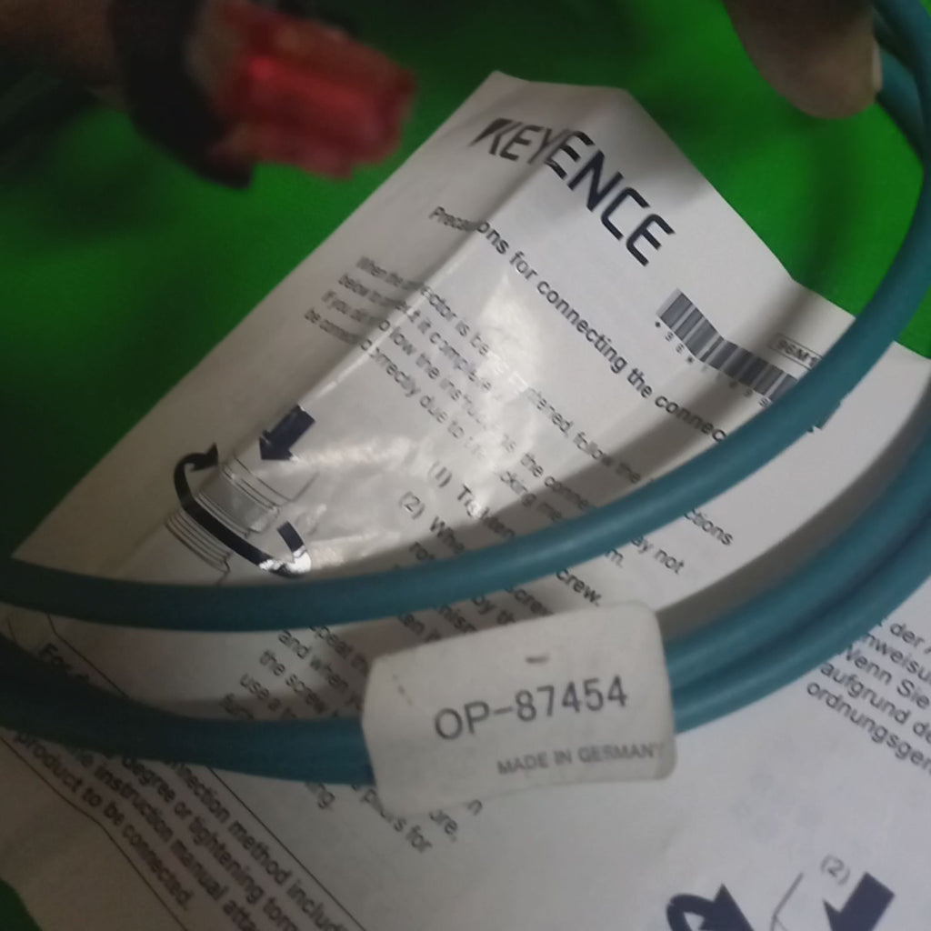 Video featuring keyence_OP-87454 2-meter connection cable designed for vision sensors