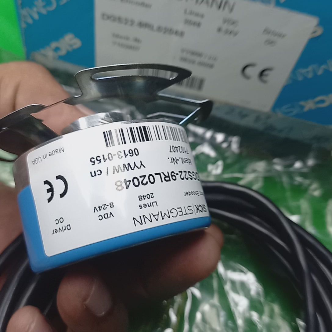Video featuring Sick DGS encoders Hollow shaft , shows dimensional features and specifications