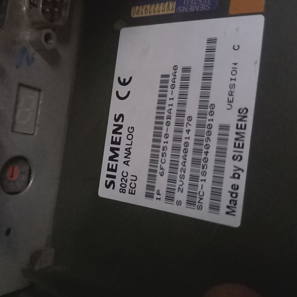 Siemens SINUMERIK 802C ECU ; Analog ECU | 6FC5510-0BA11-0AA0