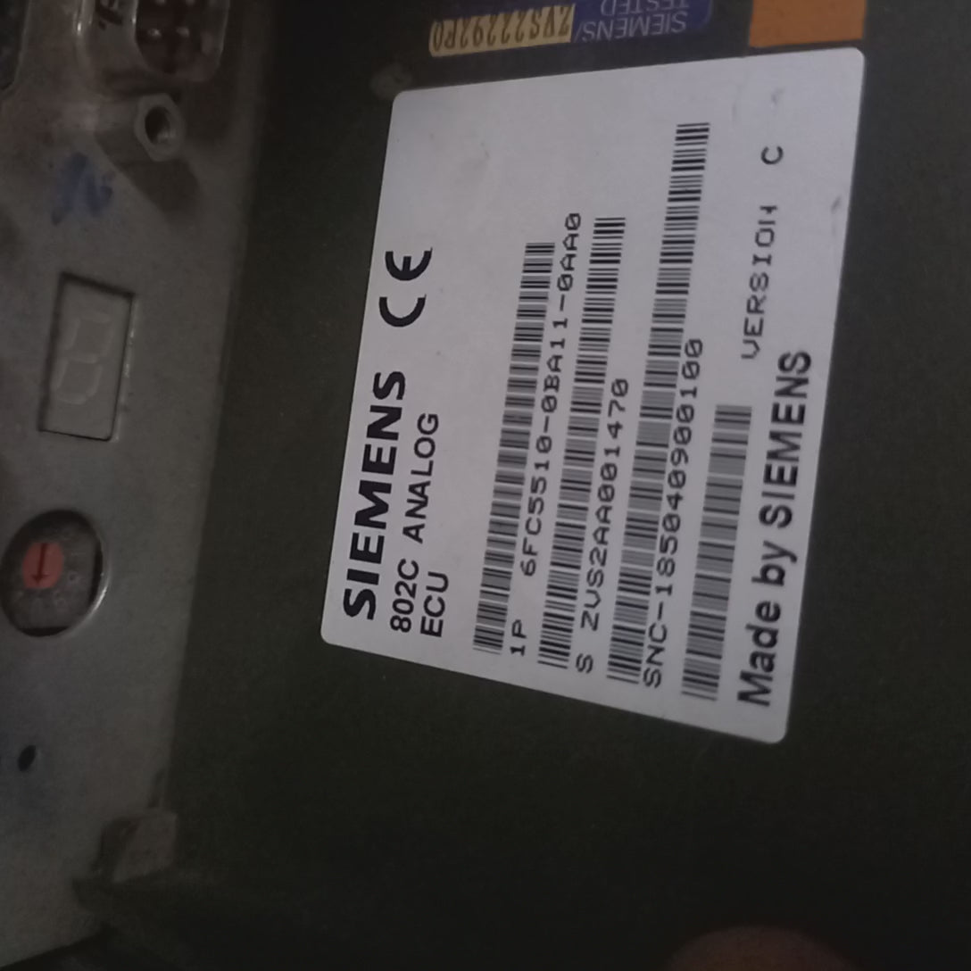 Siemens SINUMERIK 802C ECU ; Analog ECU | 6FC5510-0BA11-0AA0