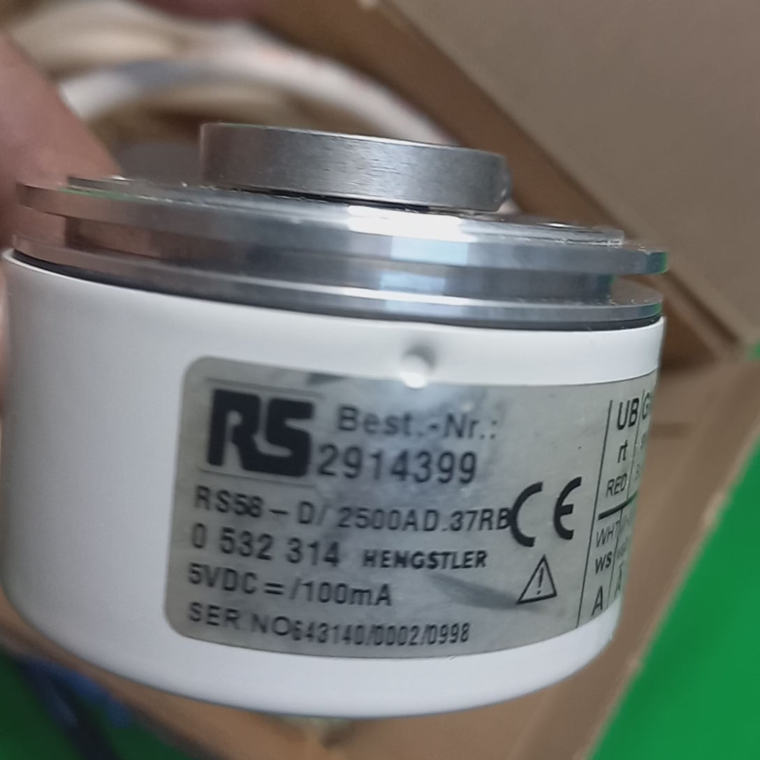 Hengstler RS58-D/ 2500A D.37RB, DC 5v, TTL RS422, 12mm Hollow Shaft, M23 Connector