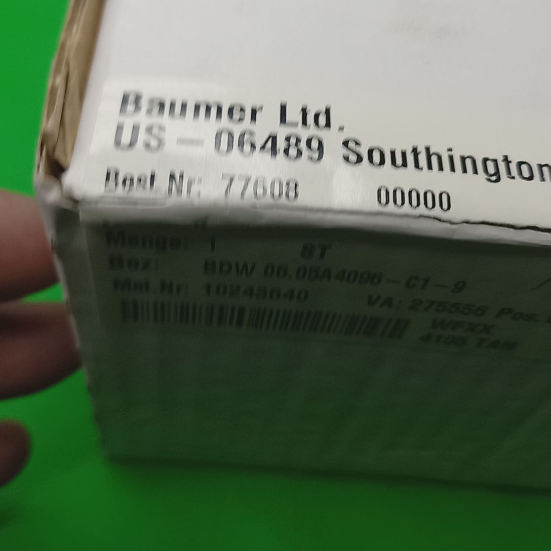 Vidwo featuring mounting details technical specifications of Baumer encoder BDW0605  | BDW0605A4096C19