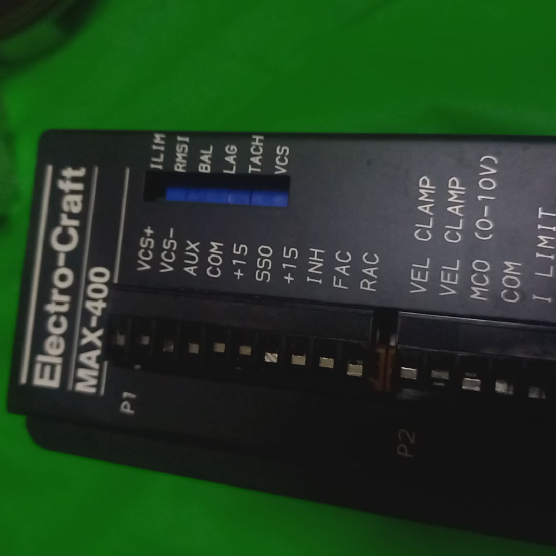 Video of Electro-Craft Baldor Reliance Max-400