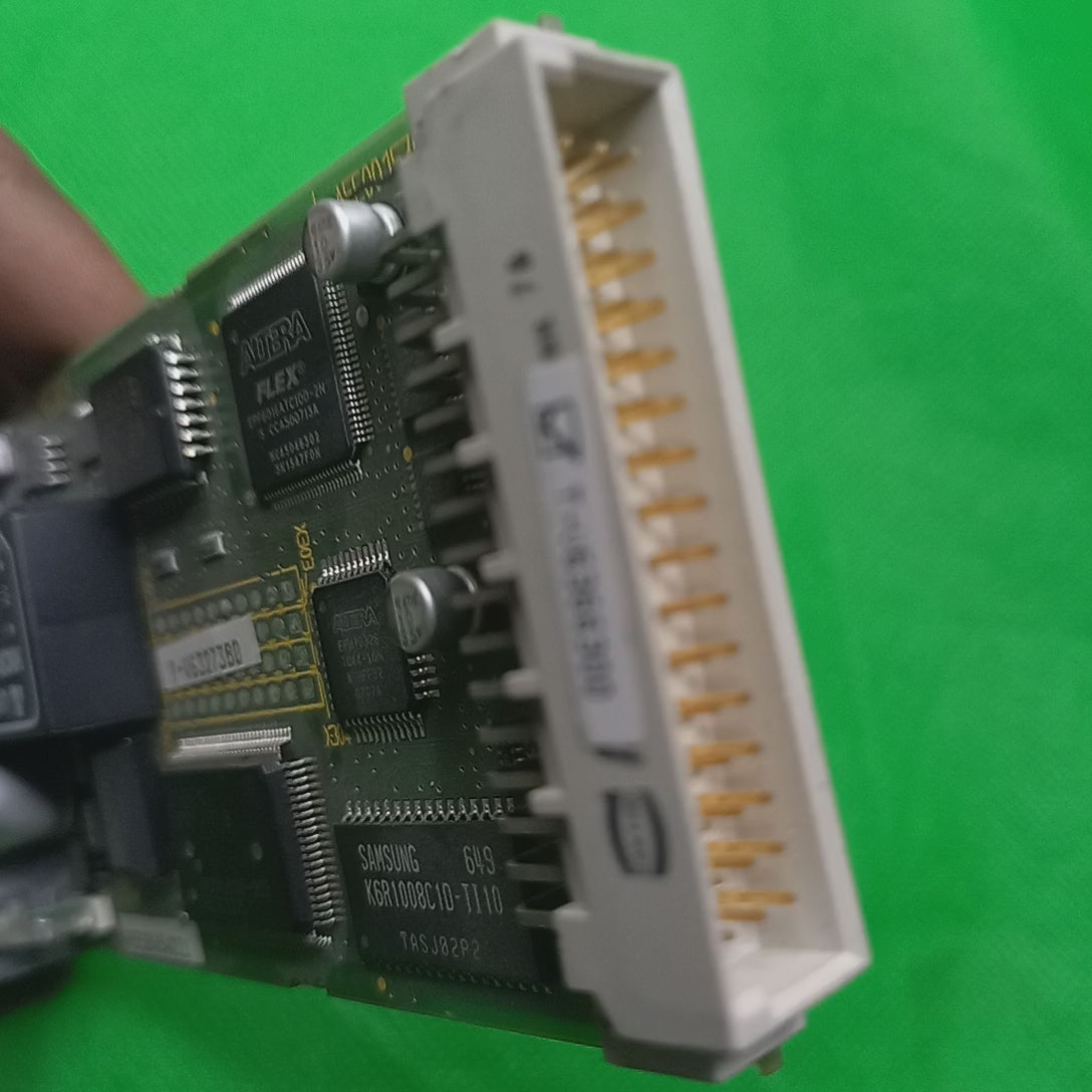 vIDEO OF 6SN1114 0NB00 0AA1 SIMODRIVE 611 UNIVERSAL OPT. PLUG-IN UNIT PROFIBUS DP