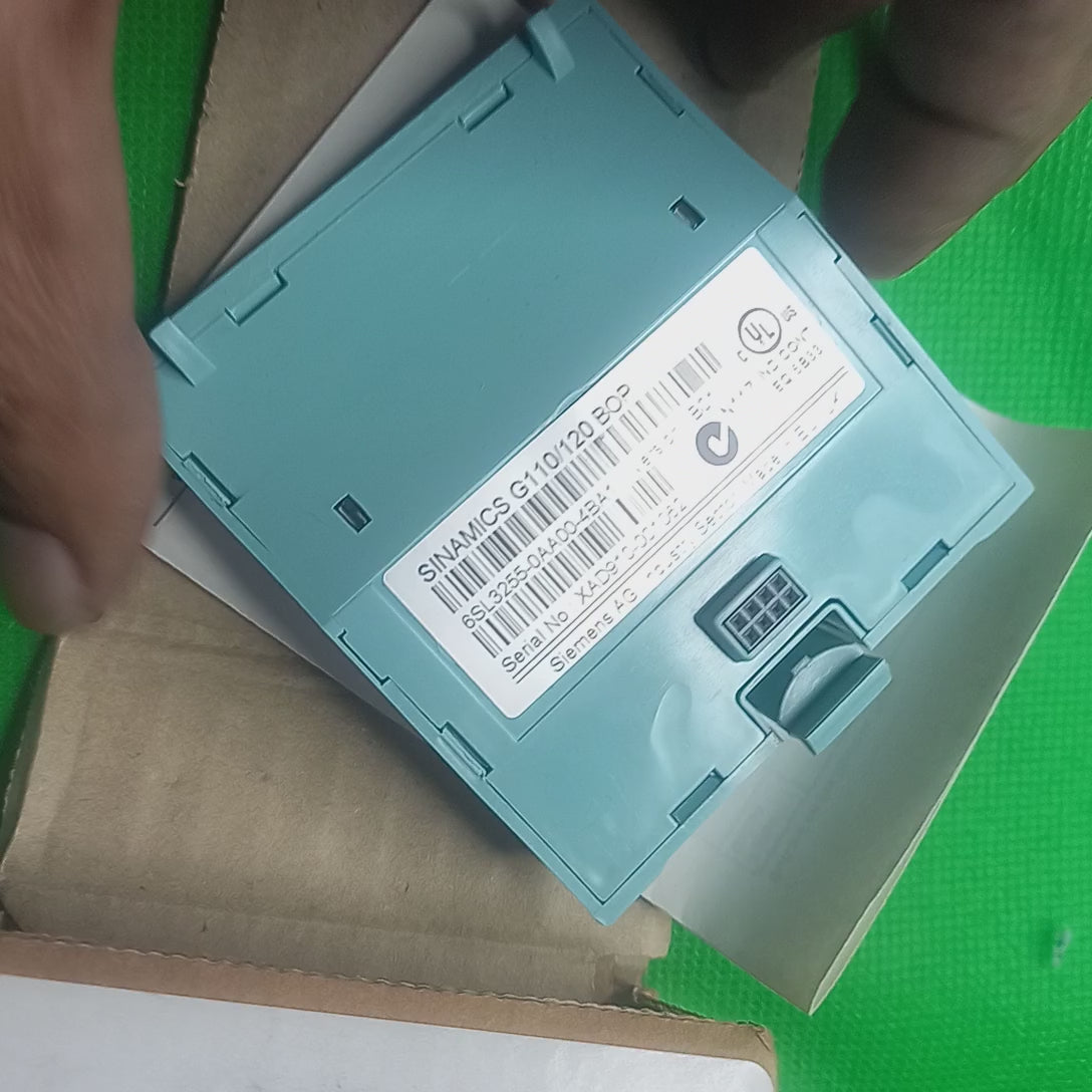Video of Siemens control panel for G110, G120 Manufacturer's part number: 6SL 3255-0AA00-4BA1