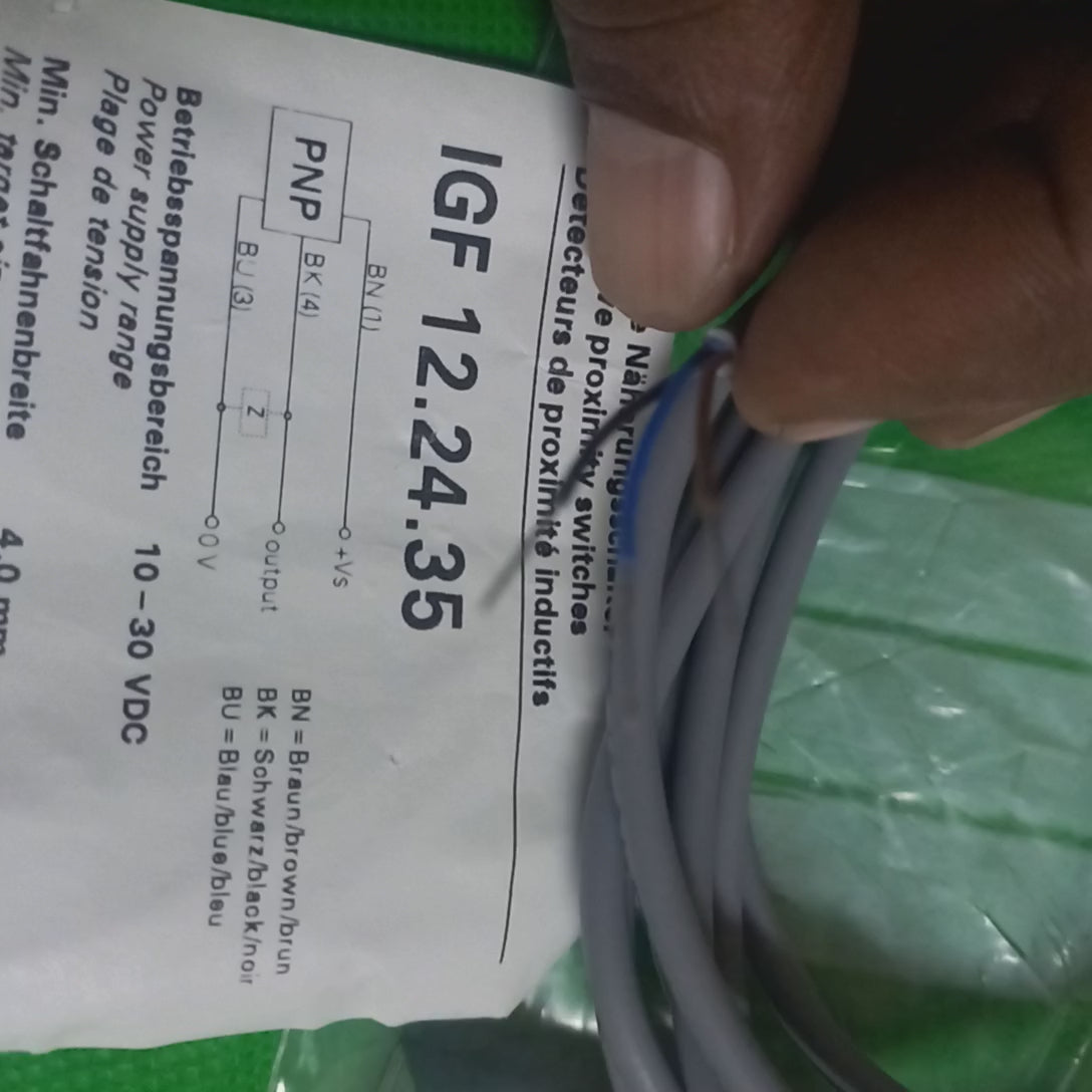 Video PNP
10-30VDC
Min. Target= 4mm