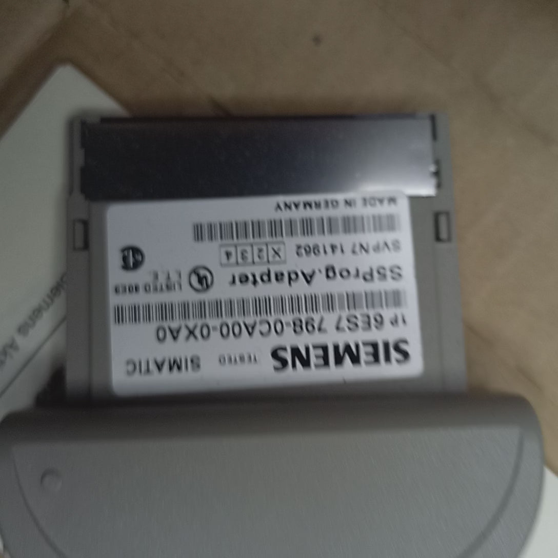 Video of adapter 6ES77980CA000XA0
(EAN: 4019169050289 / UPC: 662643192070)
PG-ADAPTER for S5 EPROM programming
